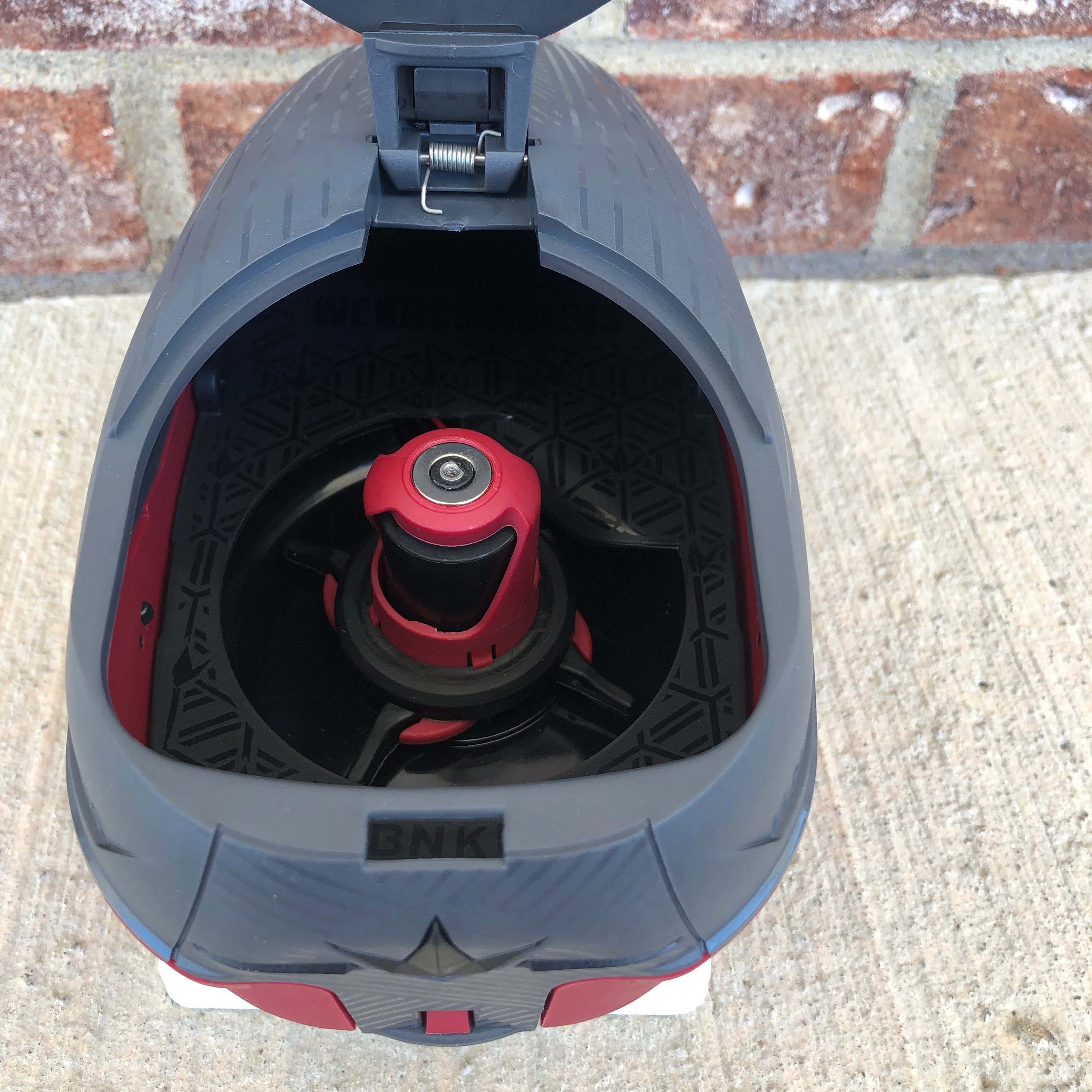 Used Bunkerkings CTRL Paintball Loader - Graphite Red - Image 3