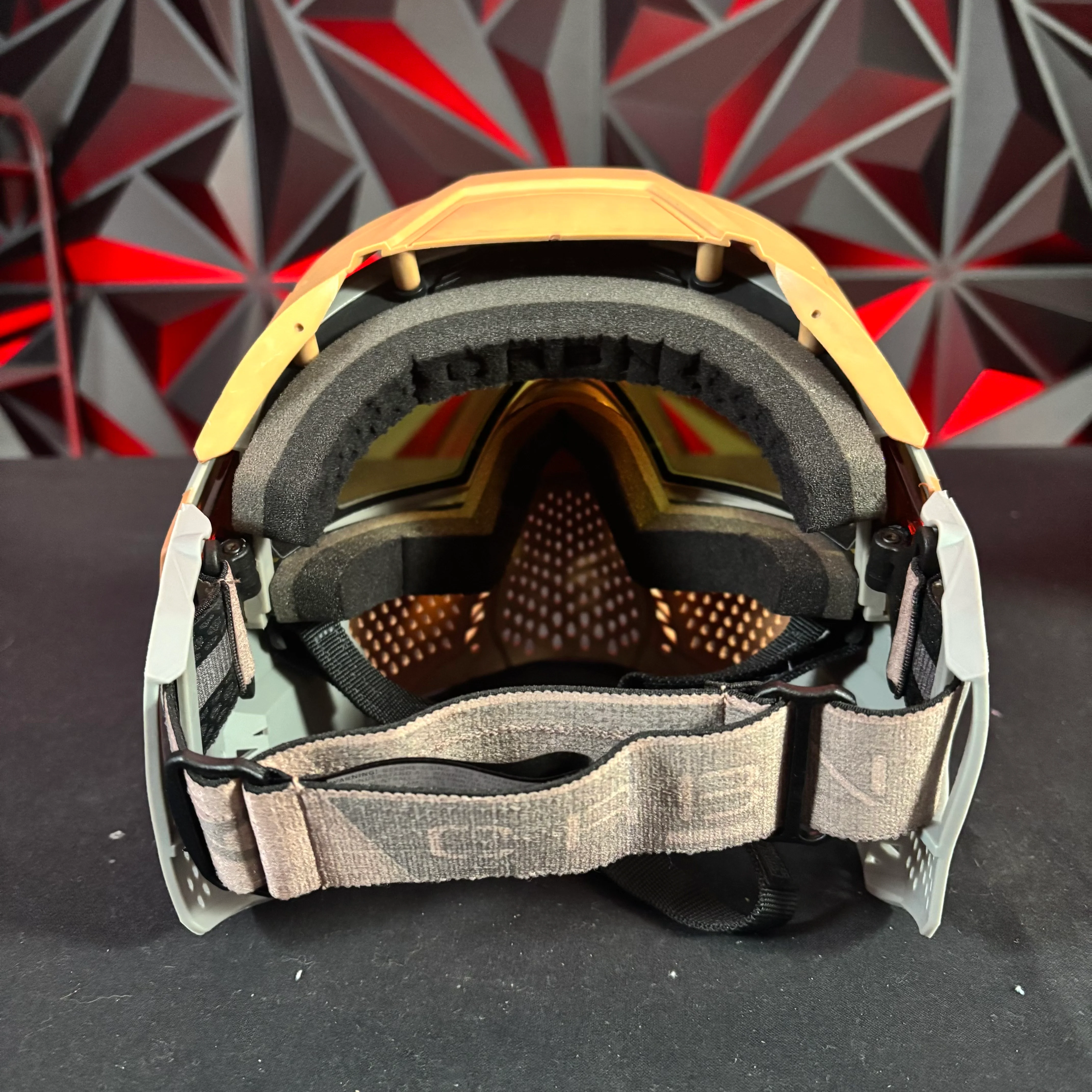 Used Carbon Zero Pro More Coverage Paintball Mask - Grey/Tan - Image 4