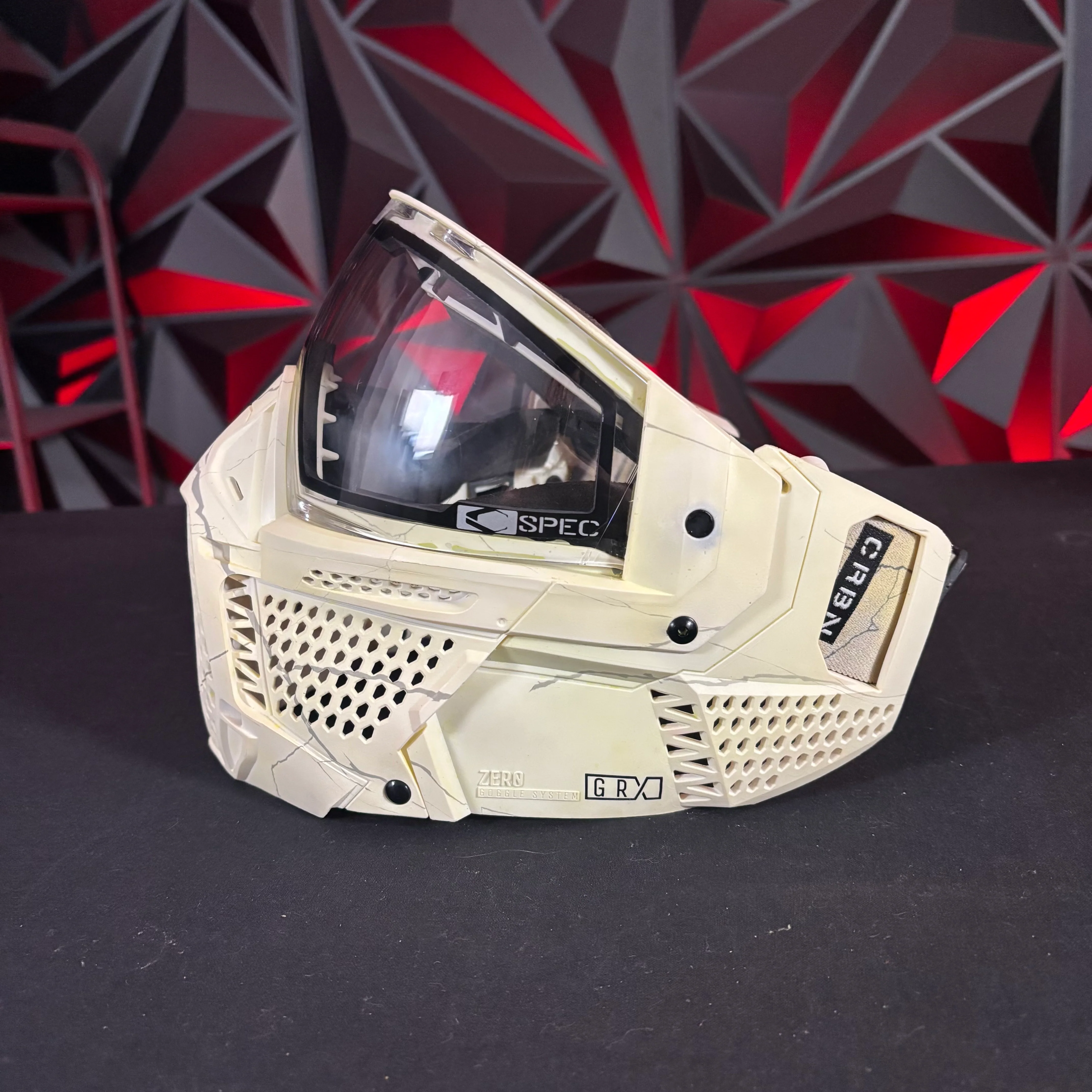 Used Carbon GRX More Coverage Paintball Mask - Fractured - Image 3