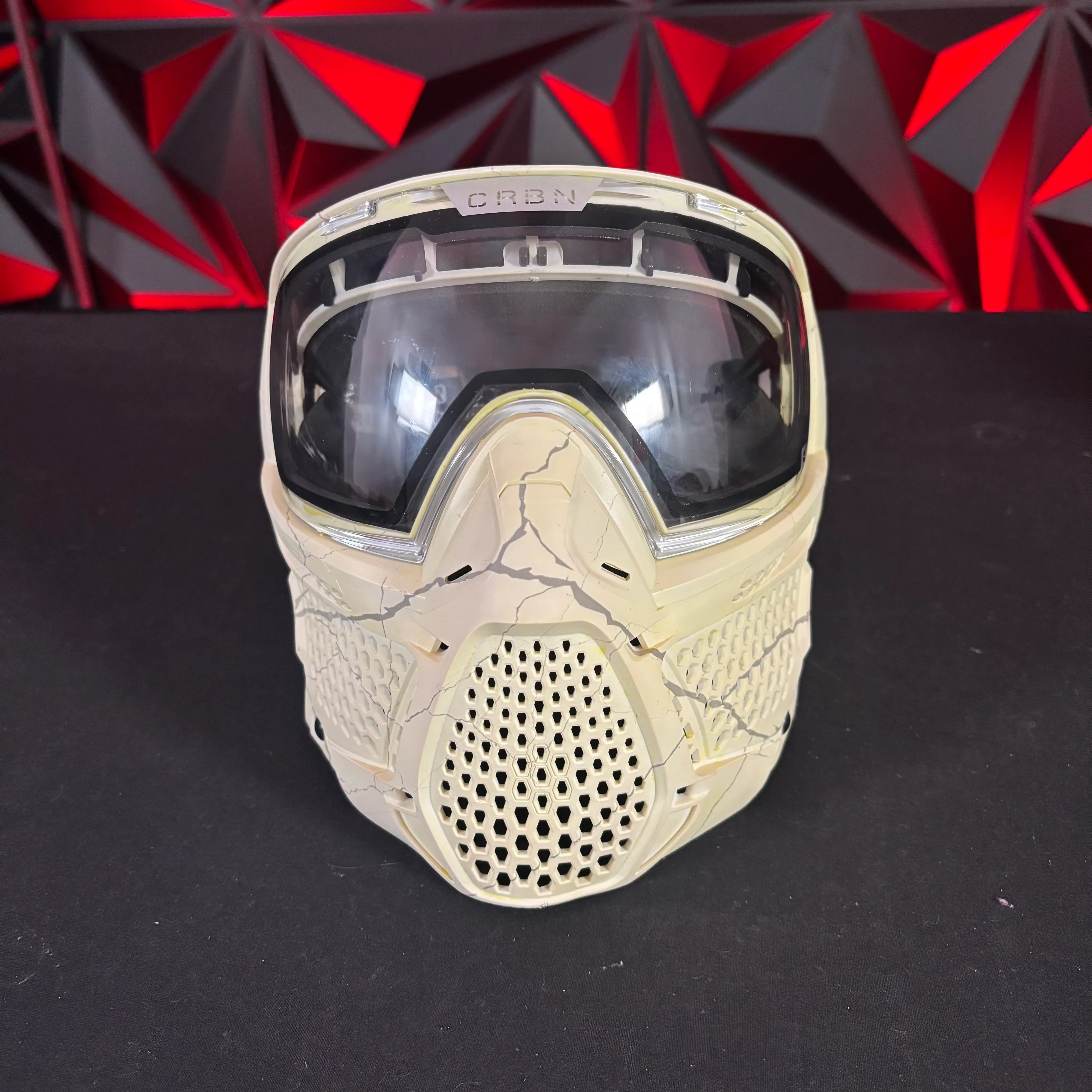 Used Carbon GRX More Coverage Paintball Mask - Fractured - Image 4