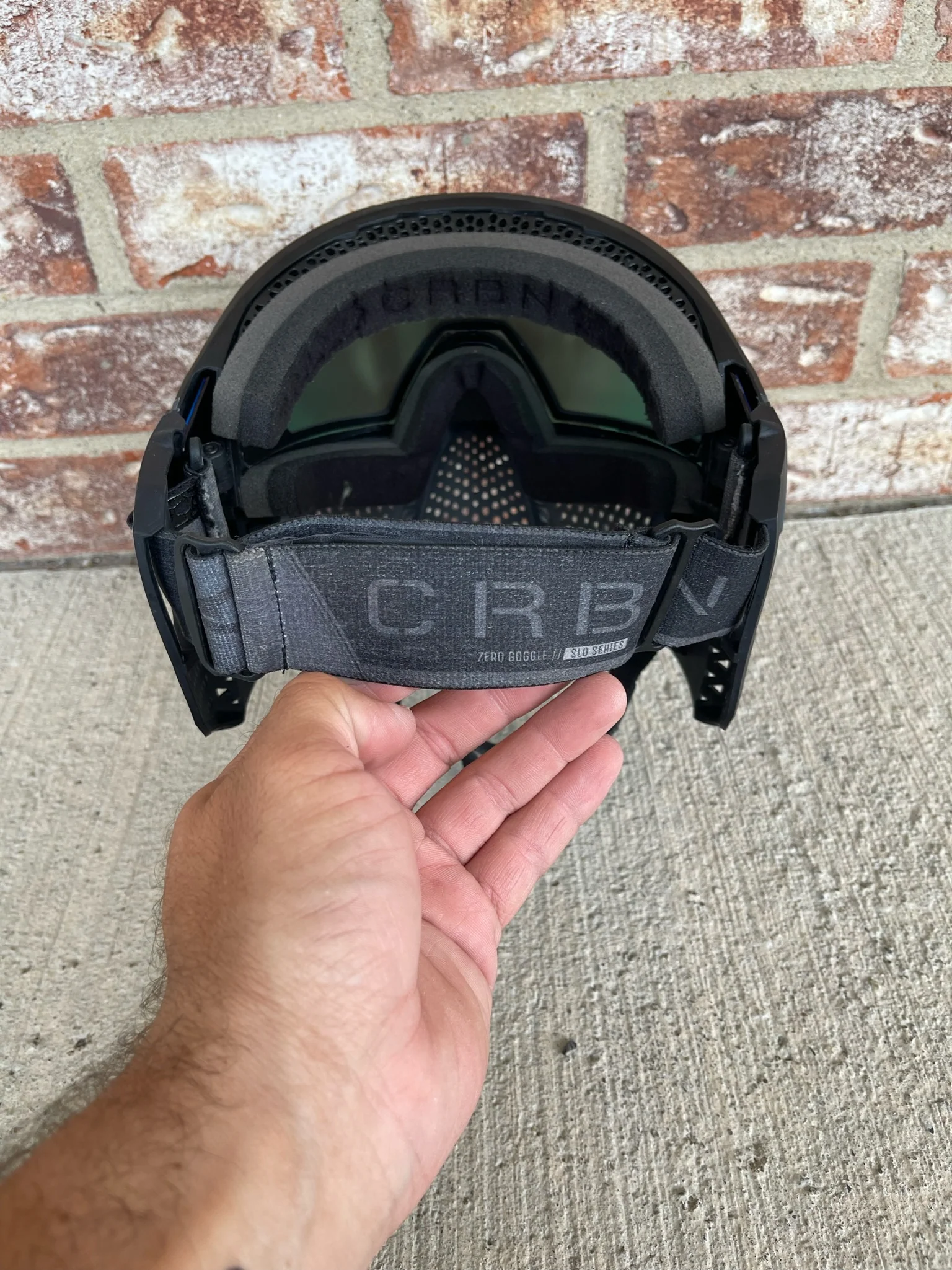 Used Carbon LESS Paintball Mask - Coal (Black) - Image 5