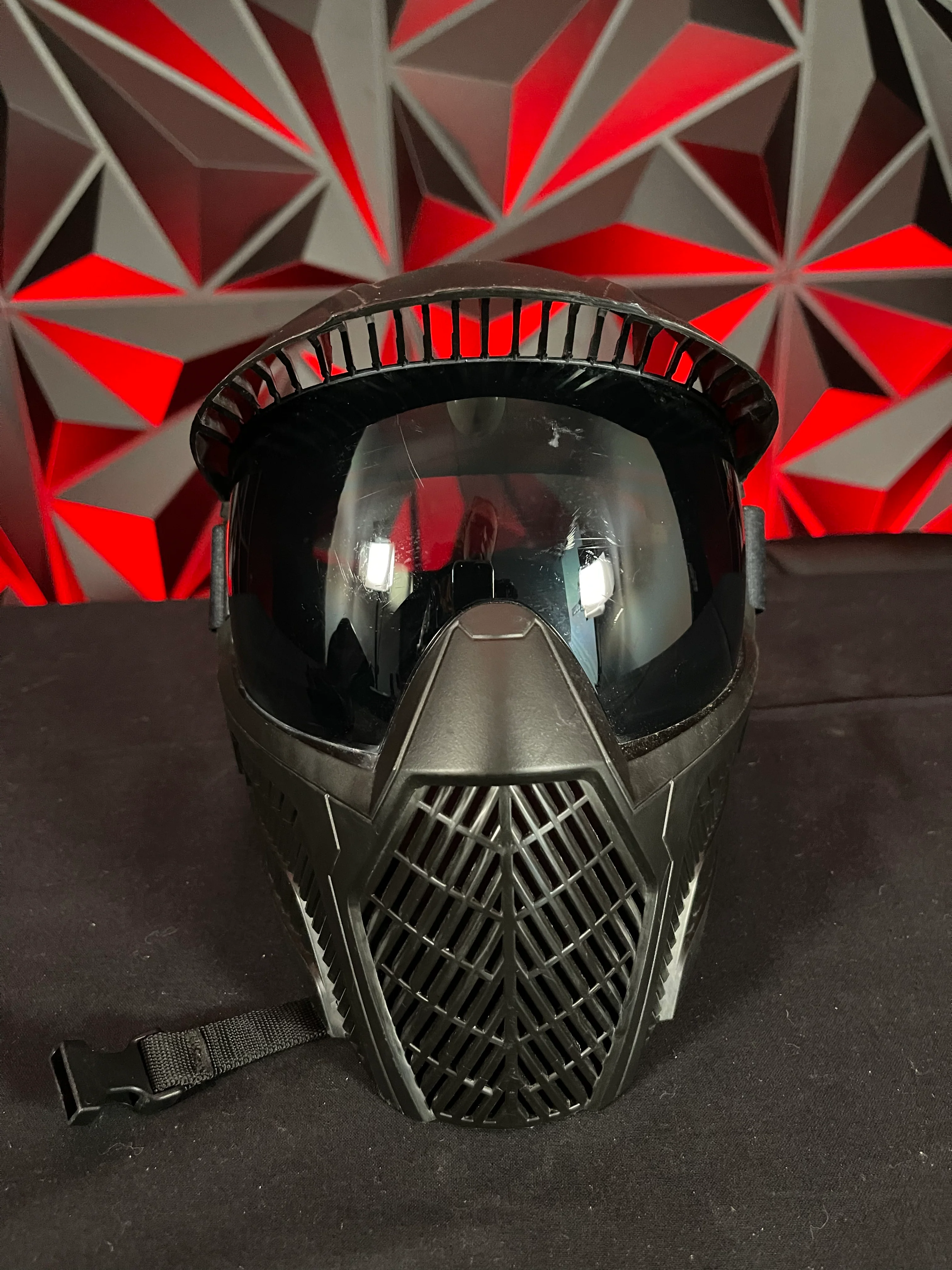 Used Carbon OPR Paintball Mask - Black w/Soft Goggle Bag - Image 2