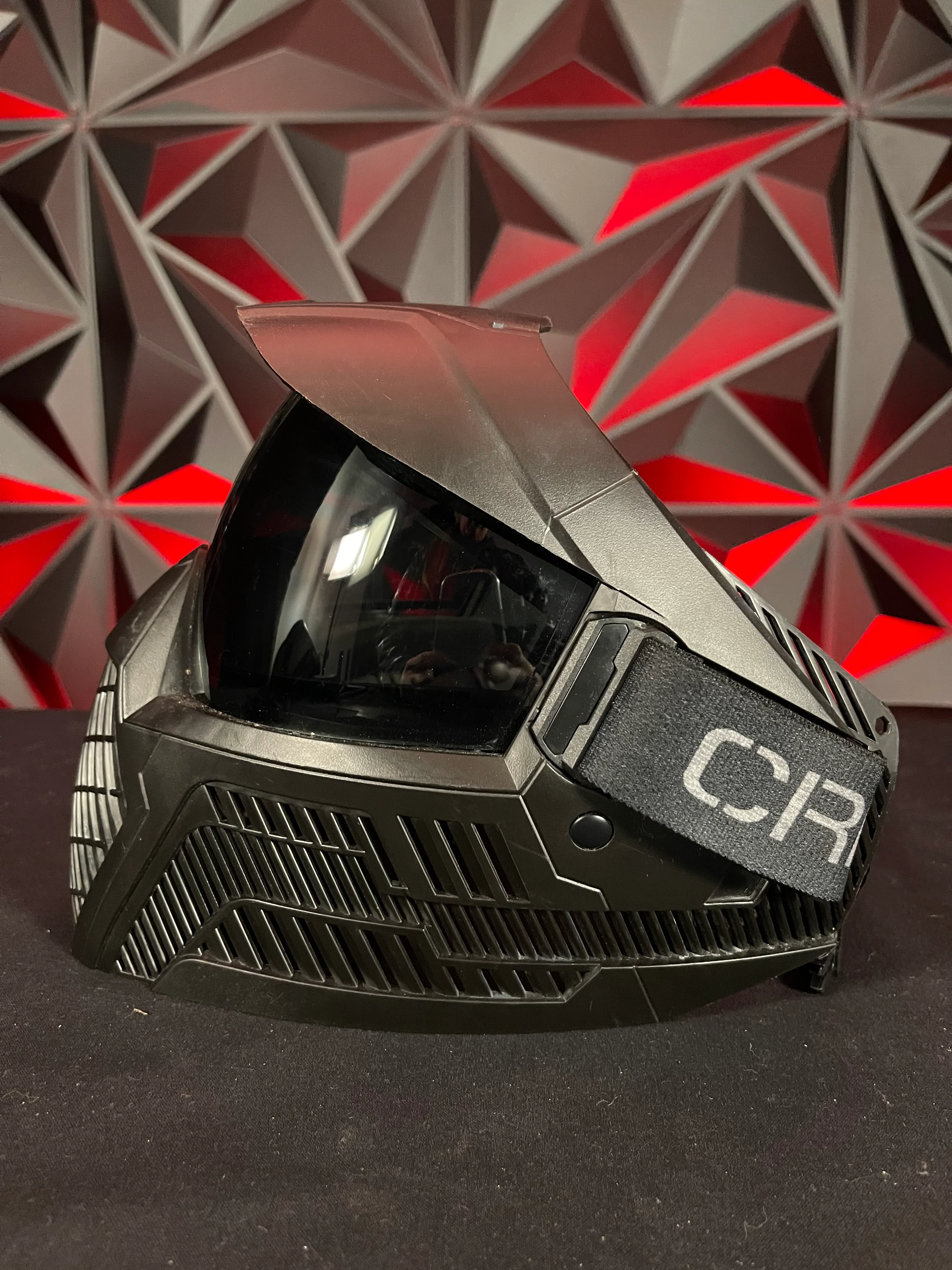 Used Carbon OPR Paintball Mask - Black w/Soft Goggle Bag - Image 3