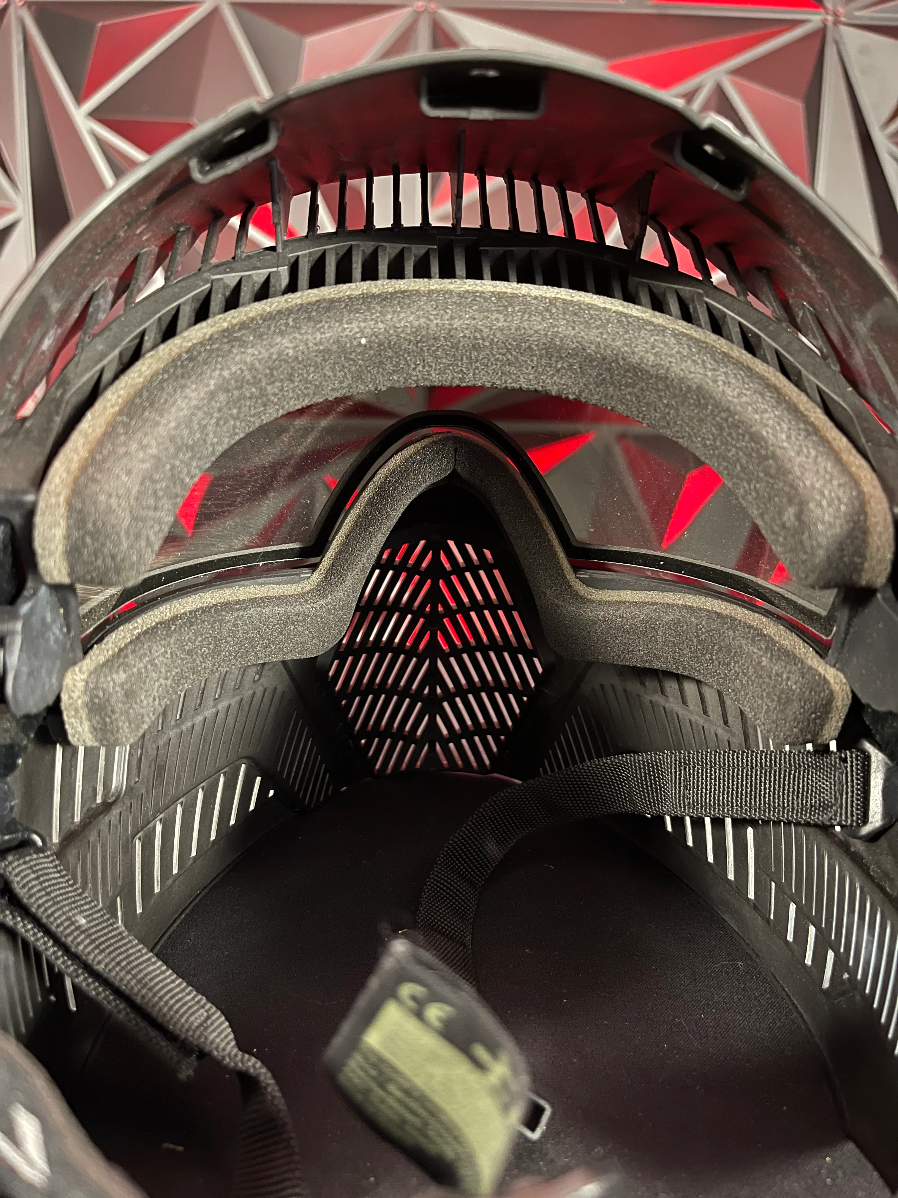 Used Carbon OPR Paintball Mask - Black w/Soft Goggle Bag - Image 4