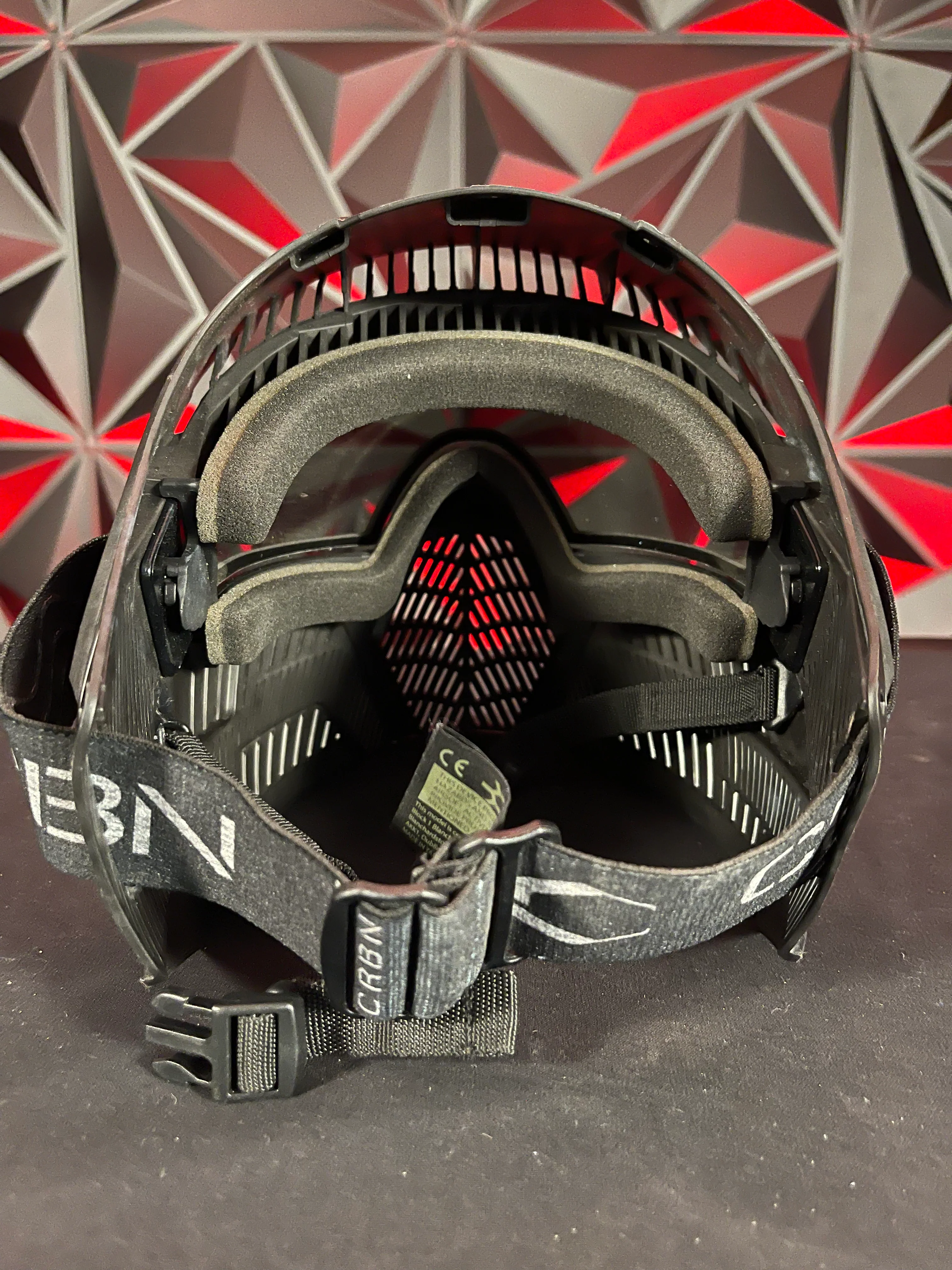 Used Carbon OPR Paintball Mask - Black w/Soft Goggle Bag - Image 5