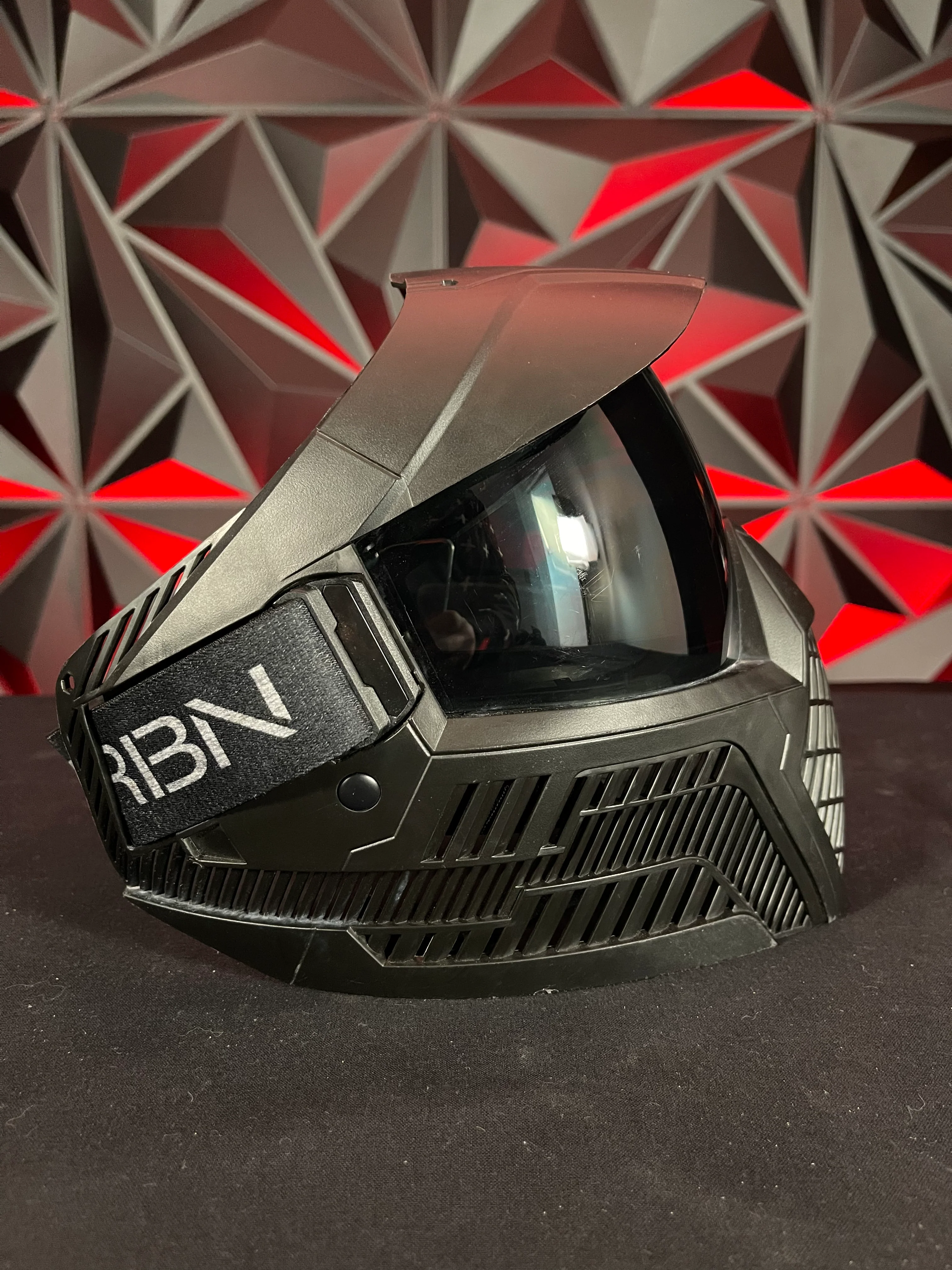 Used Carbon OPR Paintball Mask - Black w/Soft Goggle Bag - Image 7