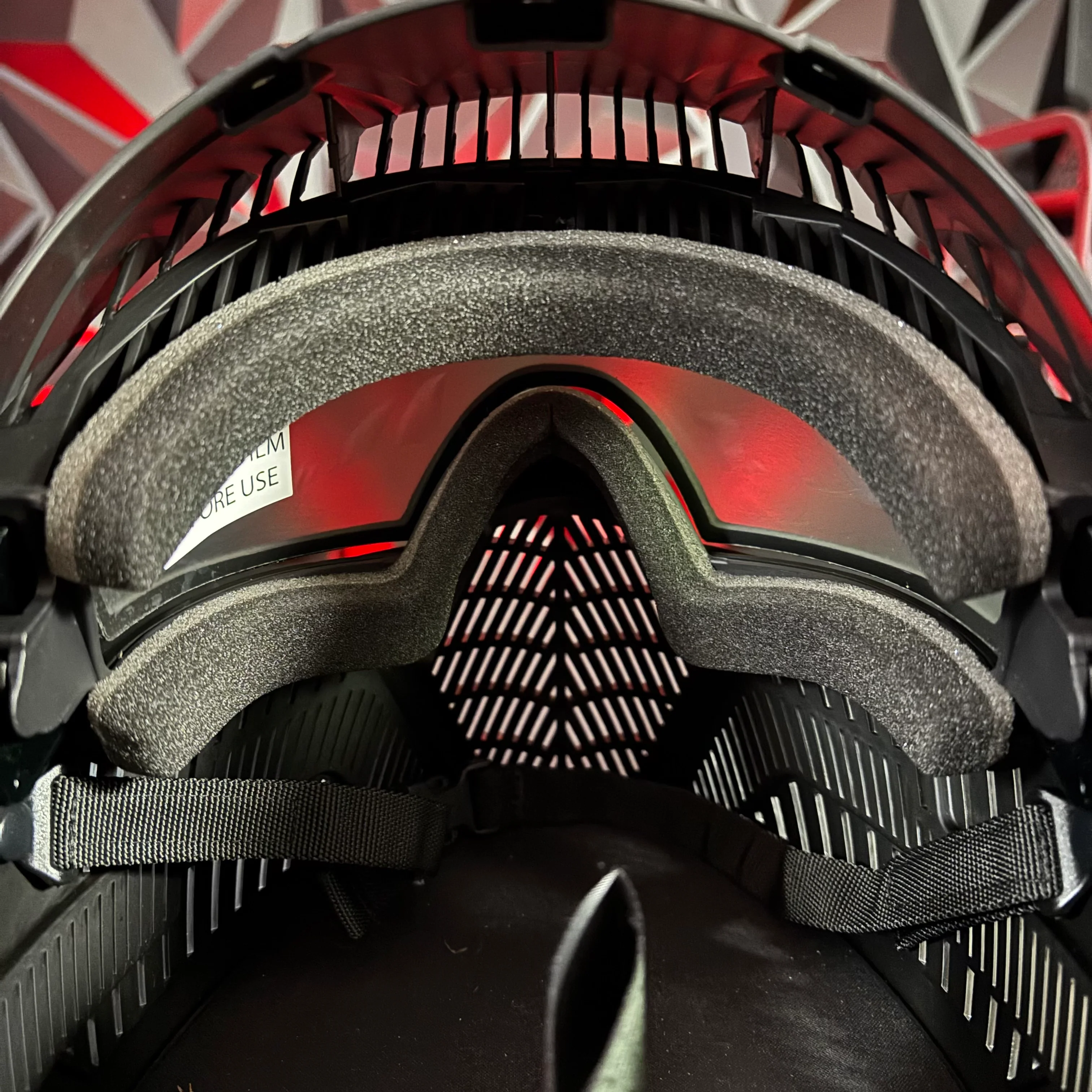 Used *Display* Carbon OPR Paintball Mask - Black - Full Coverage - Image 4
