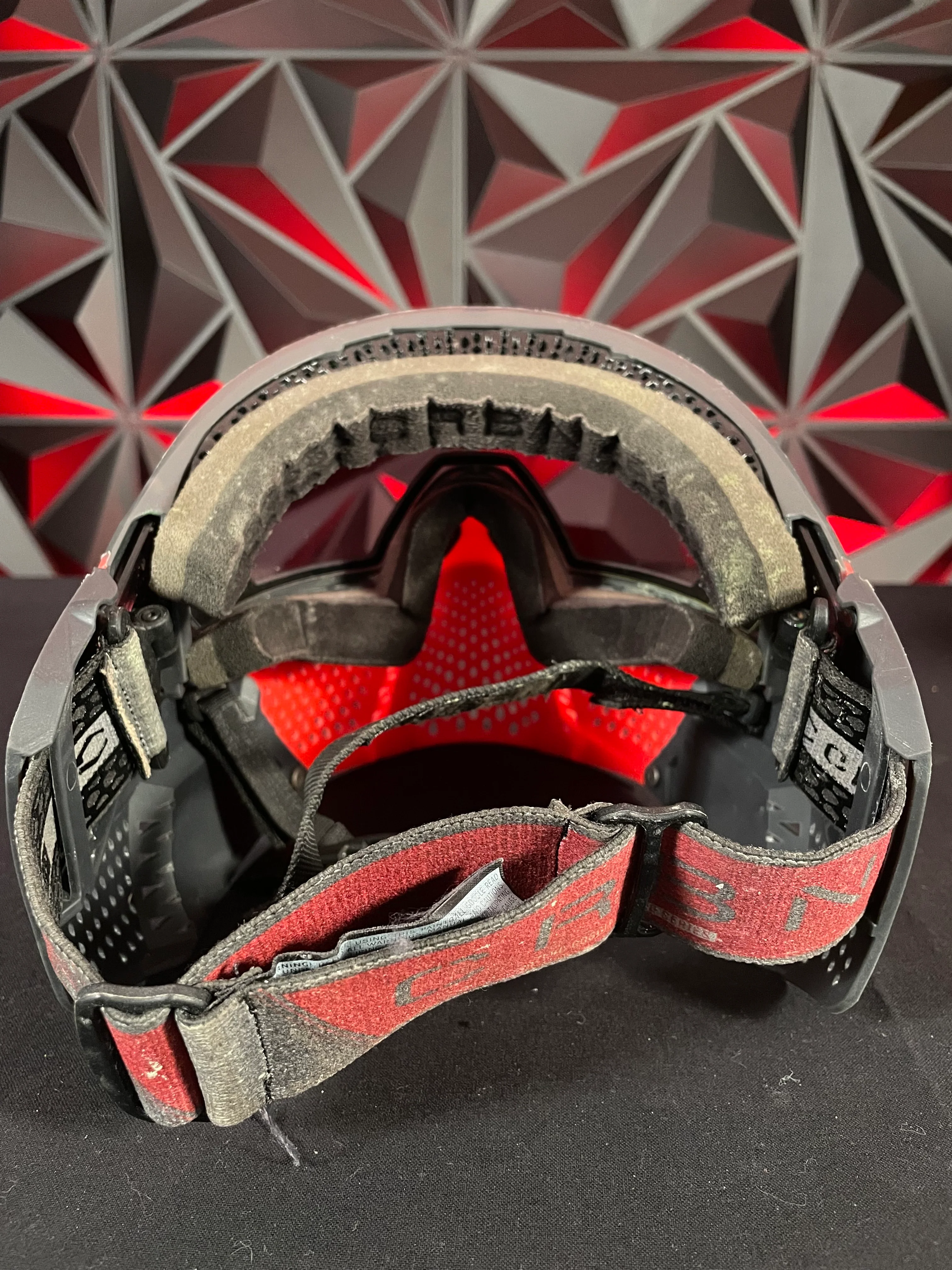 Used Carbon SLD LESS Coverage Paintball Mask - Crimson - Image 5