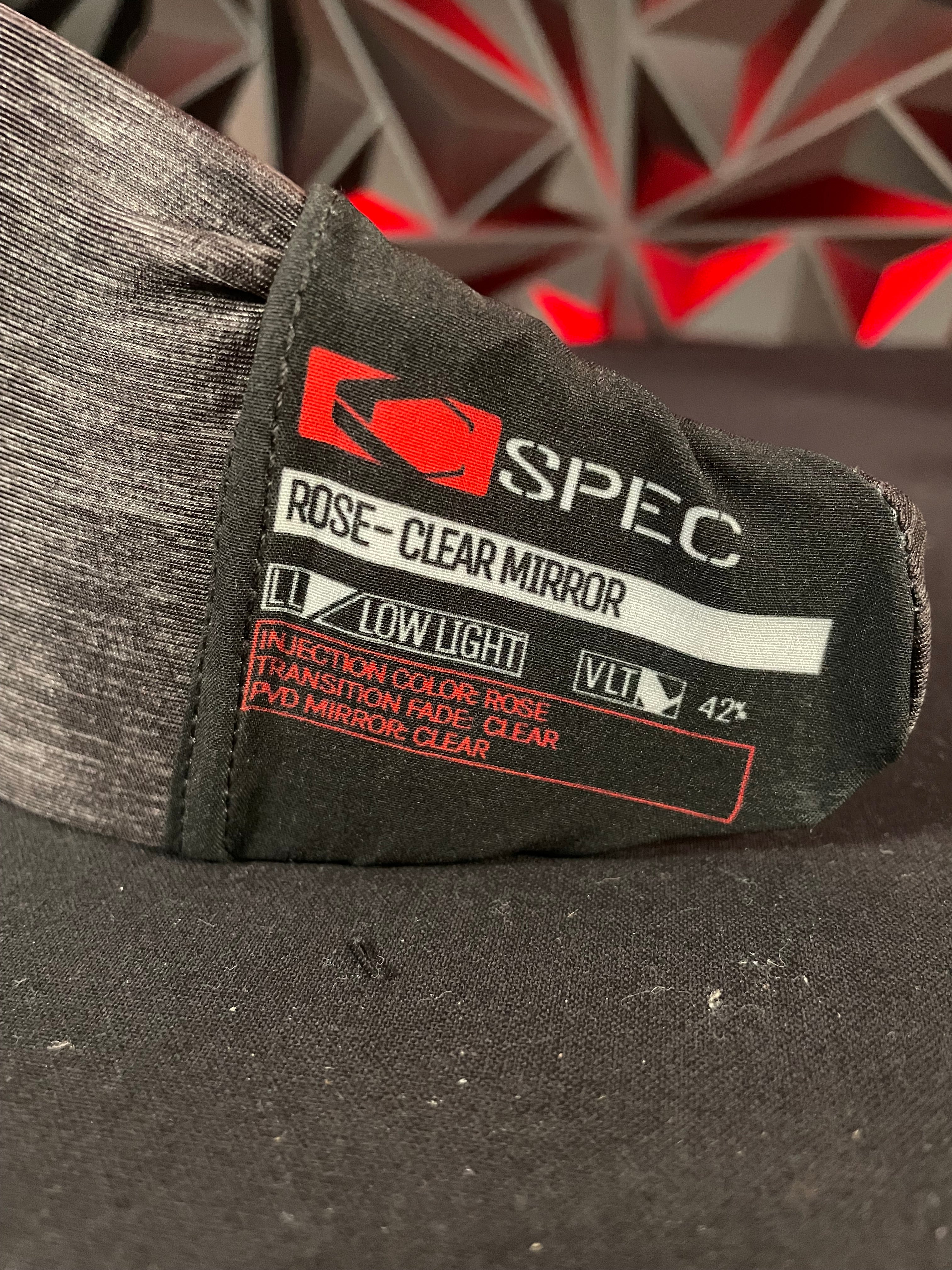 Used Carbon SLD LESS Coverage Paintball Mask - Crimson - Image 7