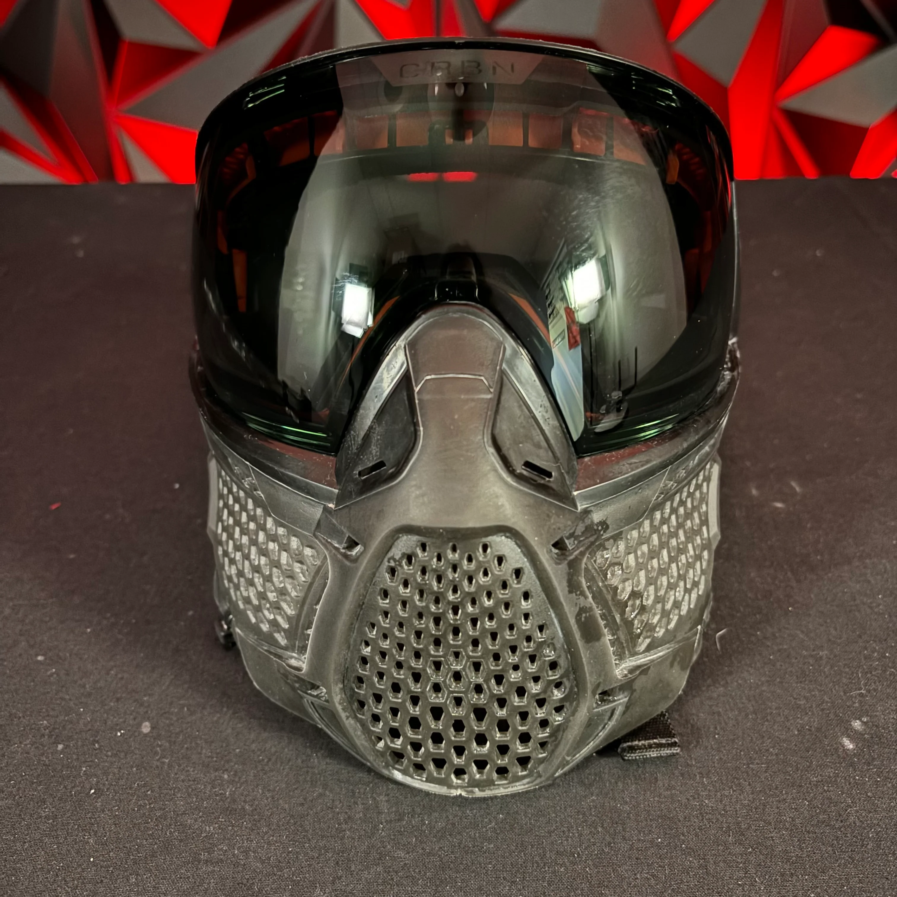 Used Carbon Zero Pro LESS Coverage Paintball Mask - Smoke - Image 2