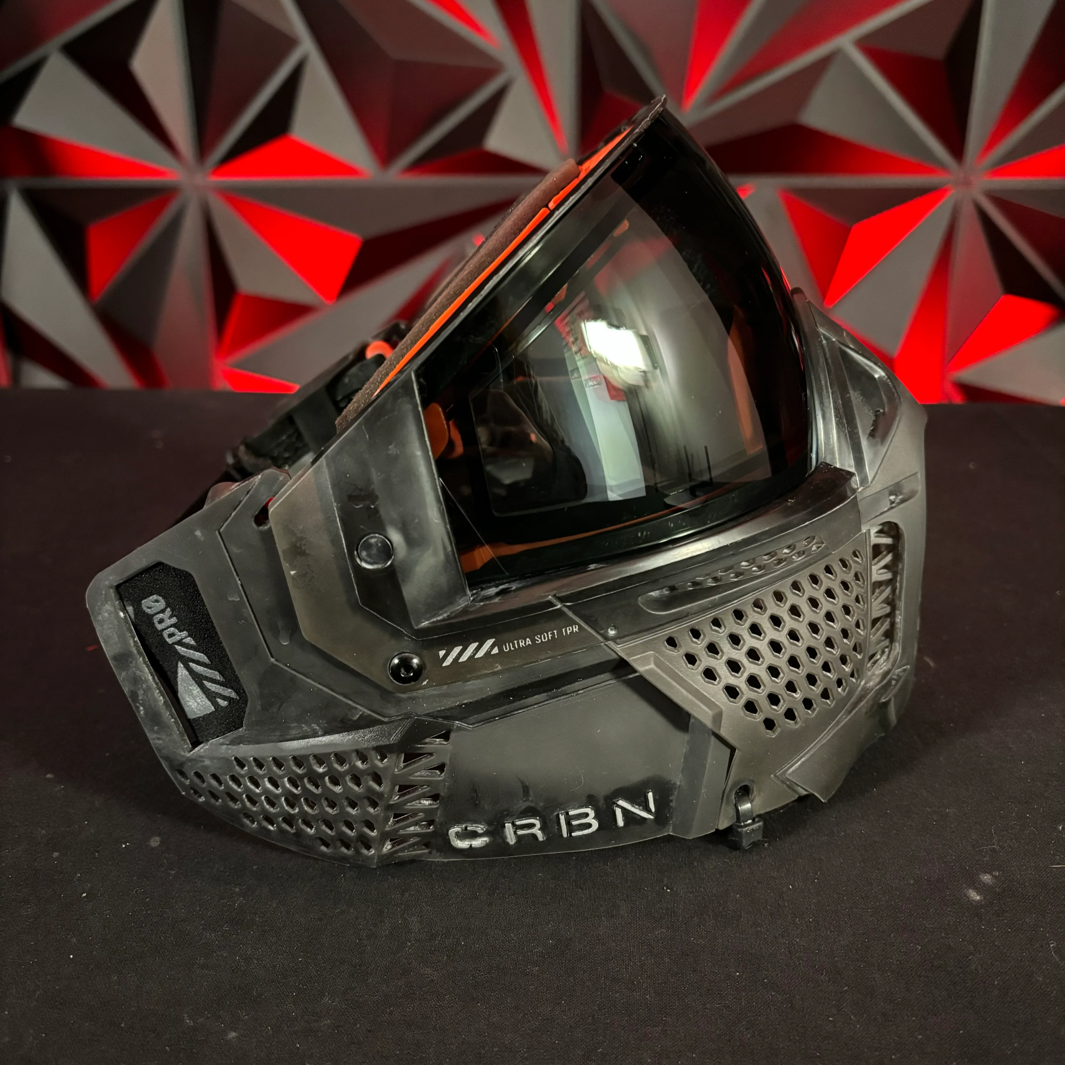 Used Carbon Zero Pro LESS Coverage Paintball Mask - Smoke - Image 3