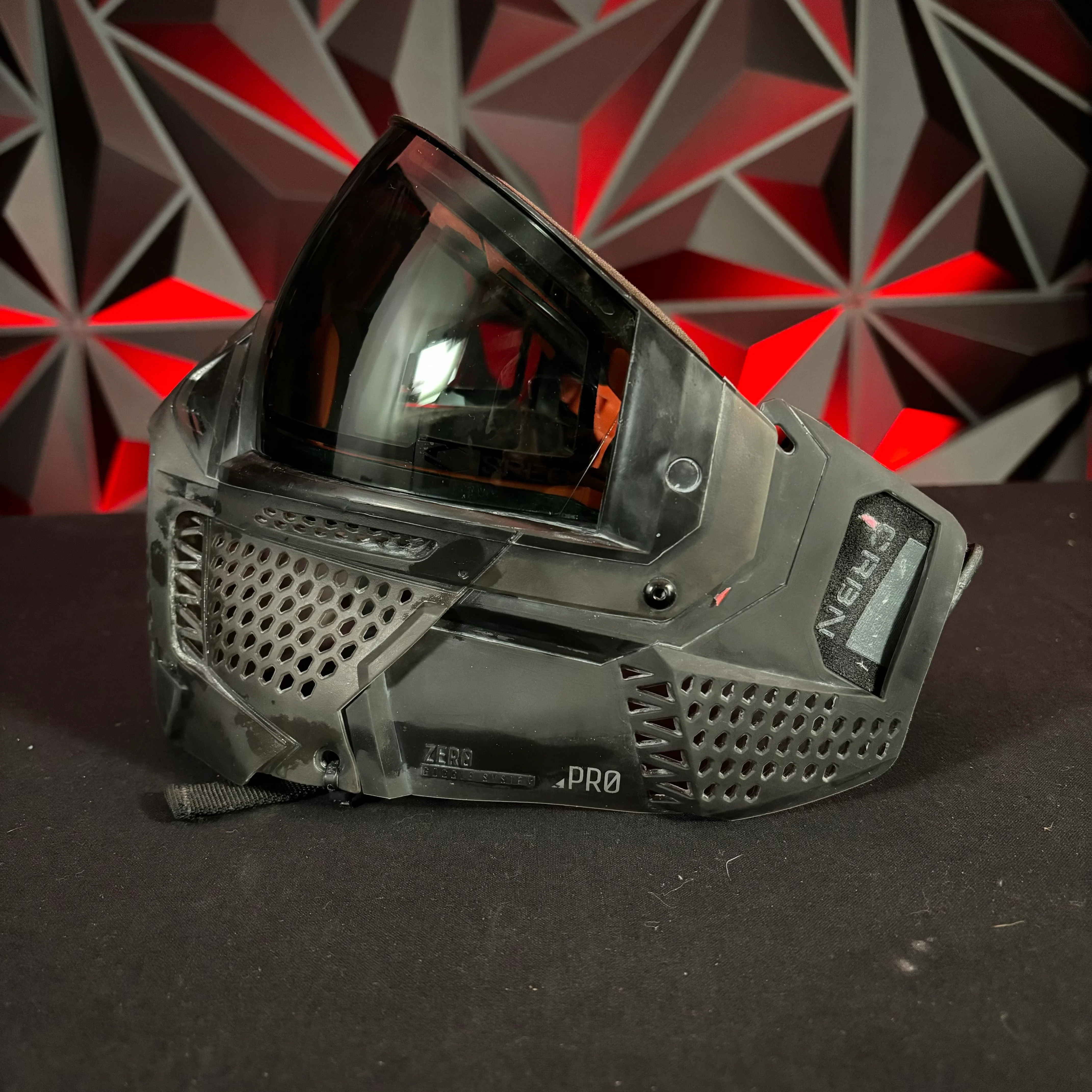 Used Carbon Zero Pro LESS Coverage Paintball Mask - Smoke - Image 4
