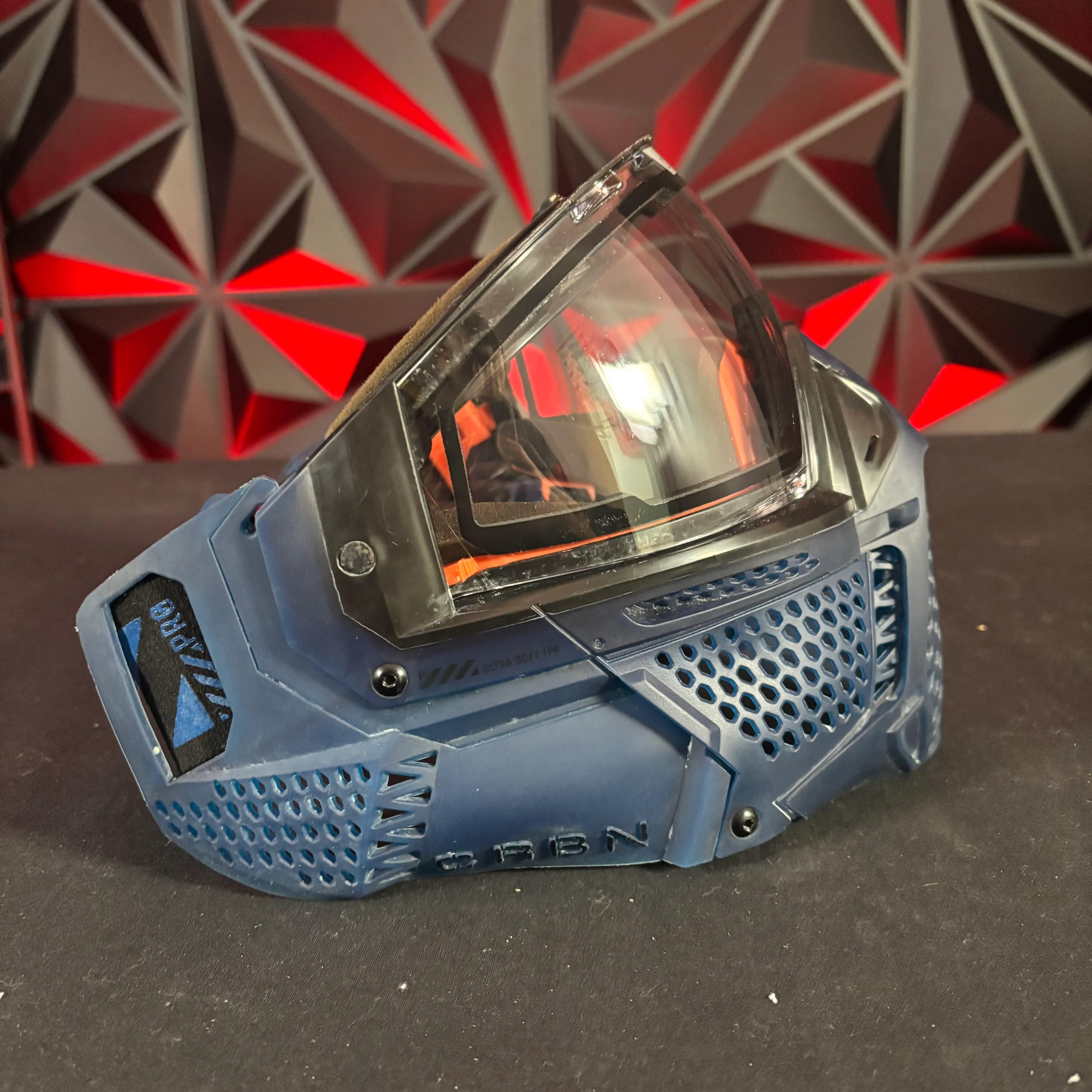 Used Carbon Zero Pro More Coverage Paintball Mask - Blue - Image 2