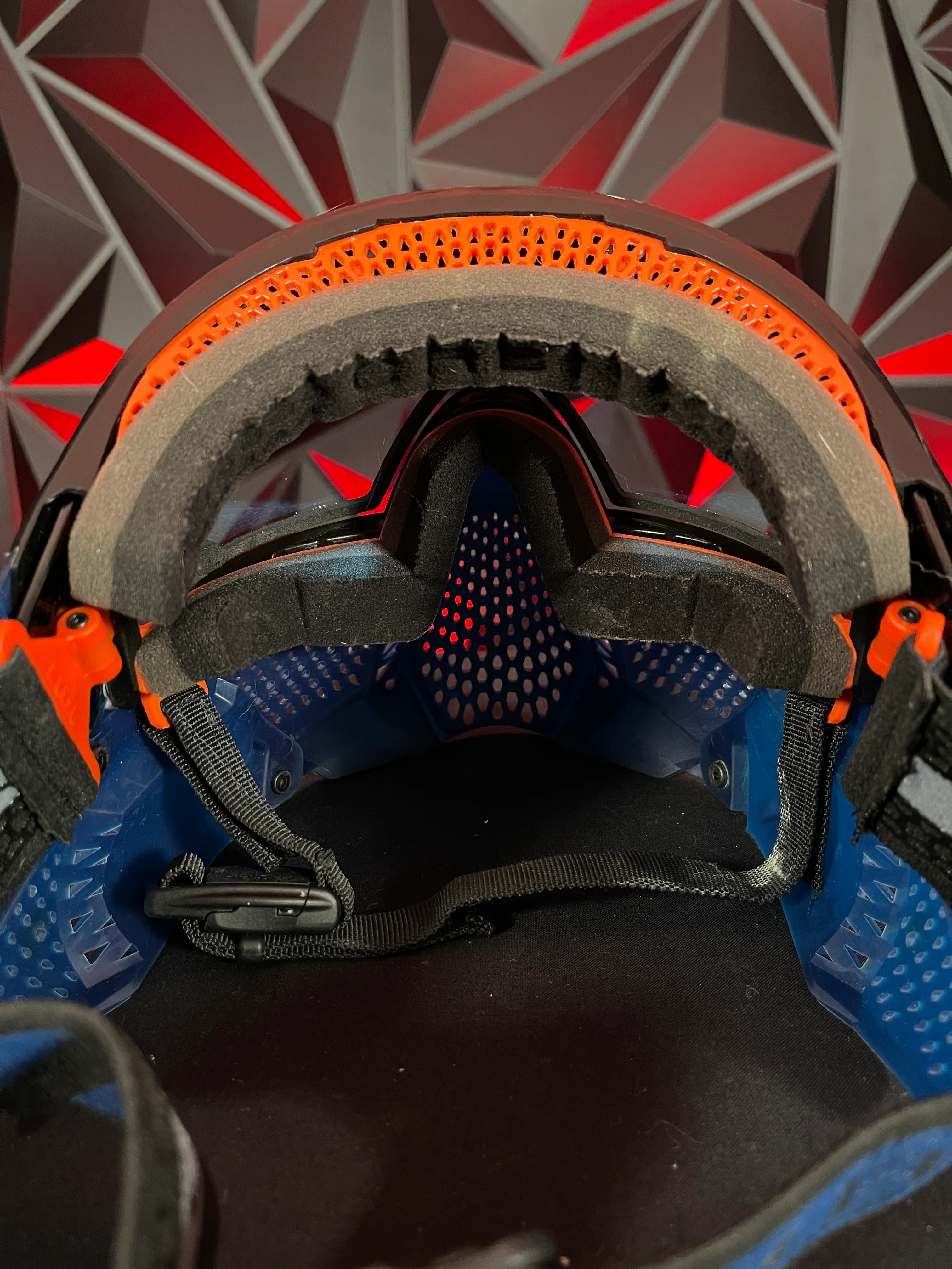 Used Carbon Zero Pro MORE Coverage Paintball Mask - Navy - Image 5
