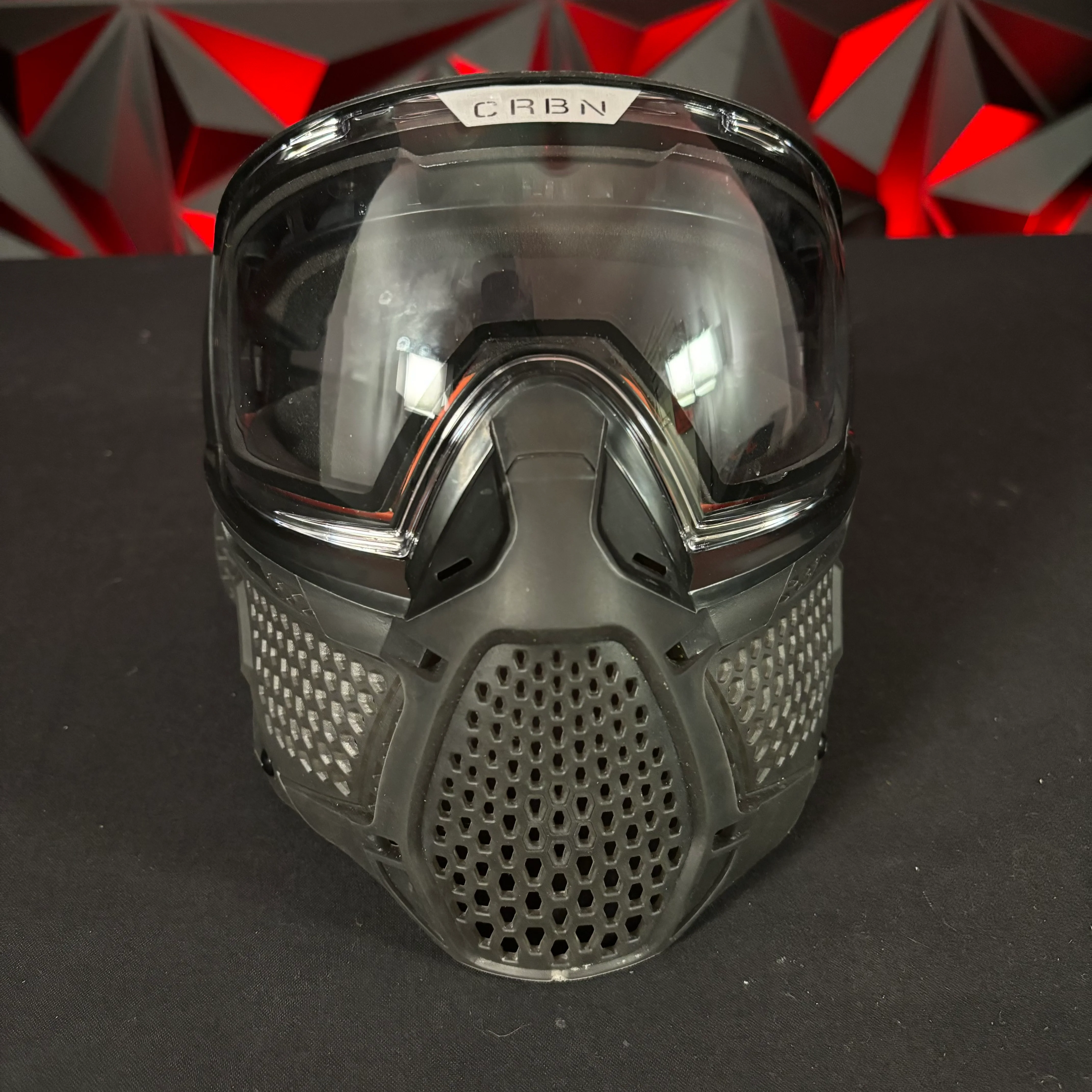 Used Carbon Zero Pro Paintball Mask - More Coverage - Smoke - Image 2