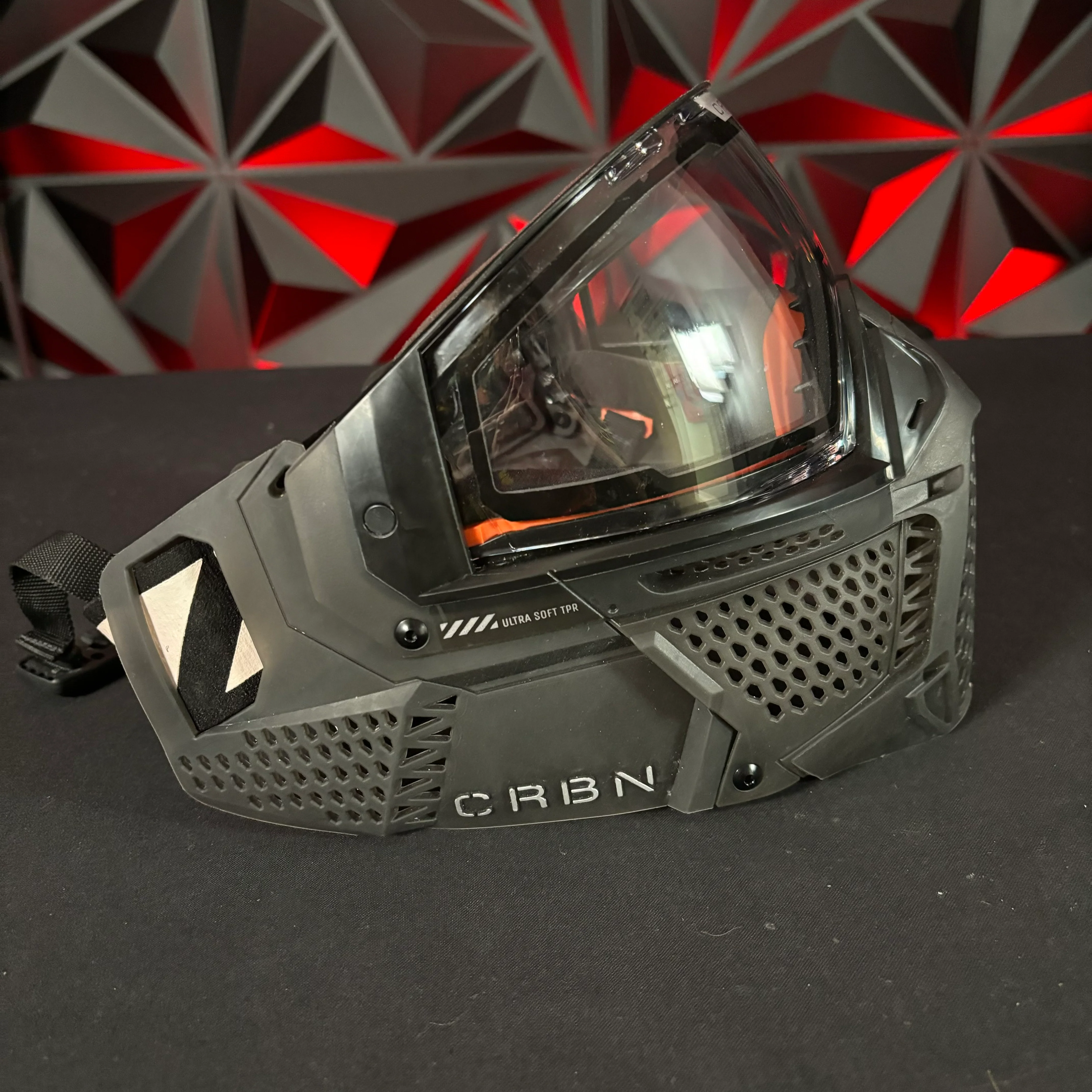Used Carbon Zero Pro Paintball Mask - More Coverage - Smoke - Image 3