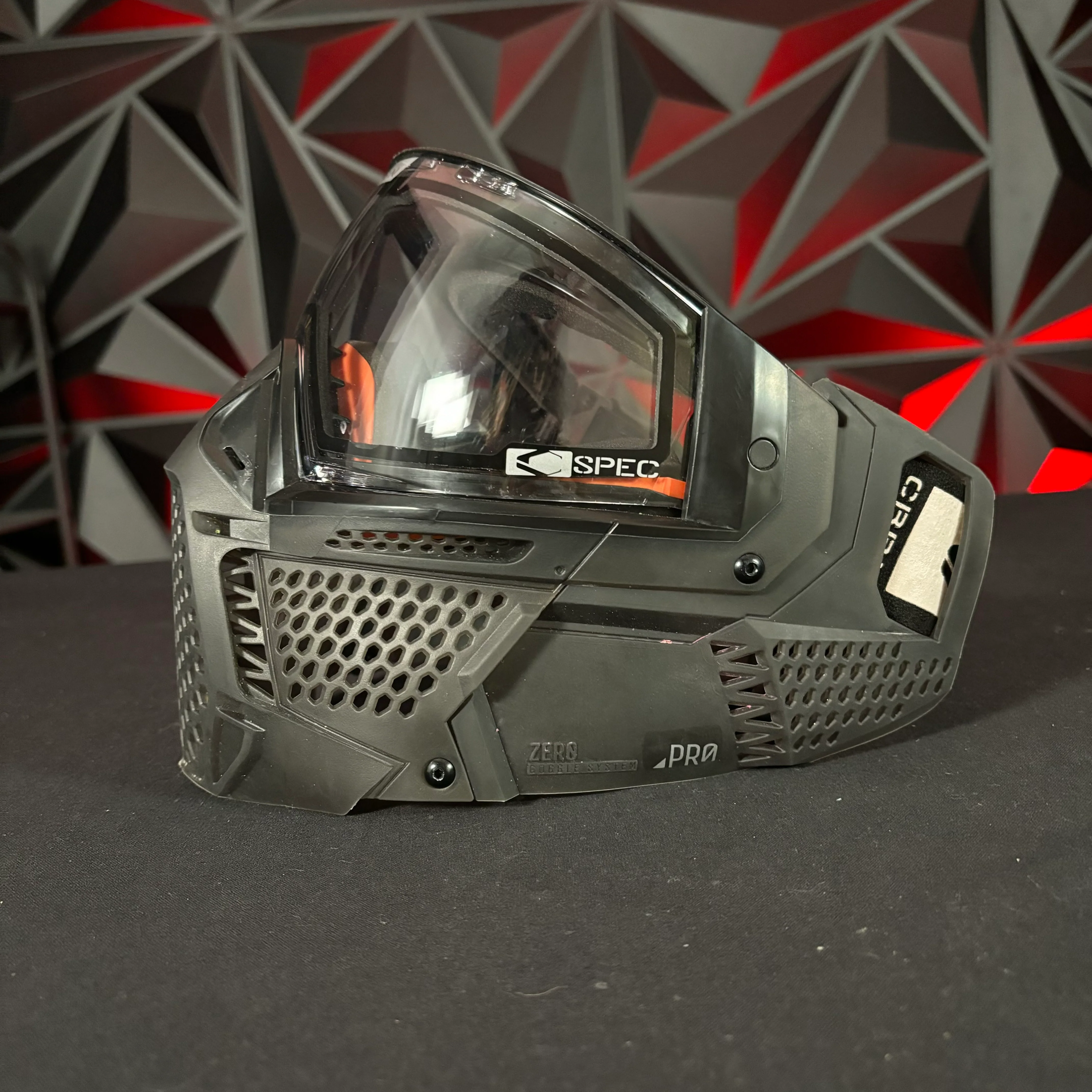 Used Carbon Zero Pro Paintball Mask - More Coverage - Smoke - Image 4