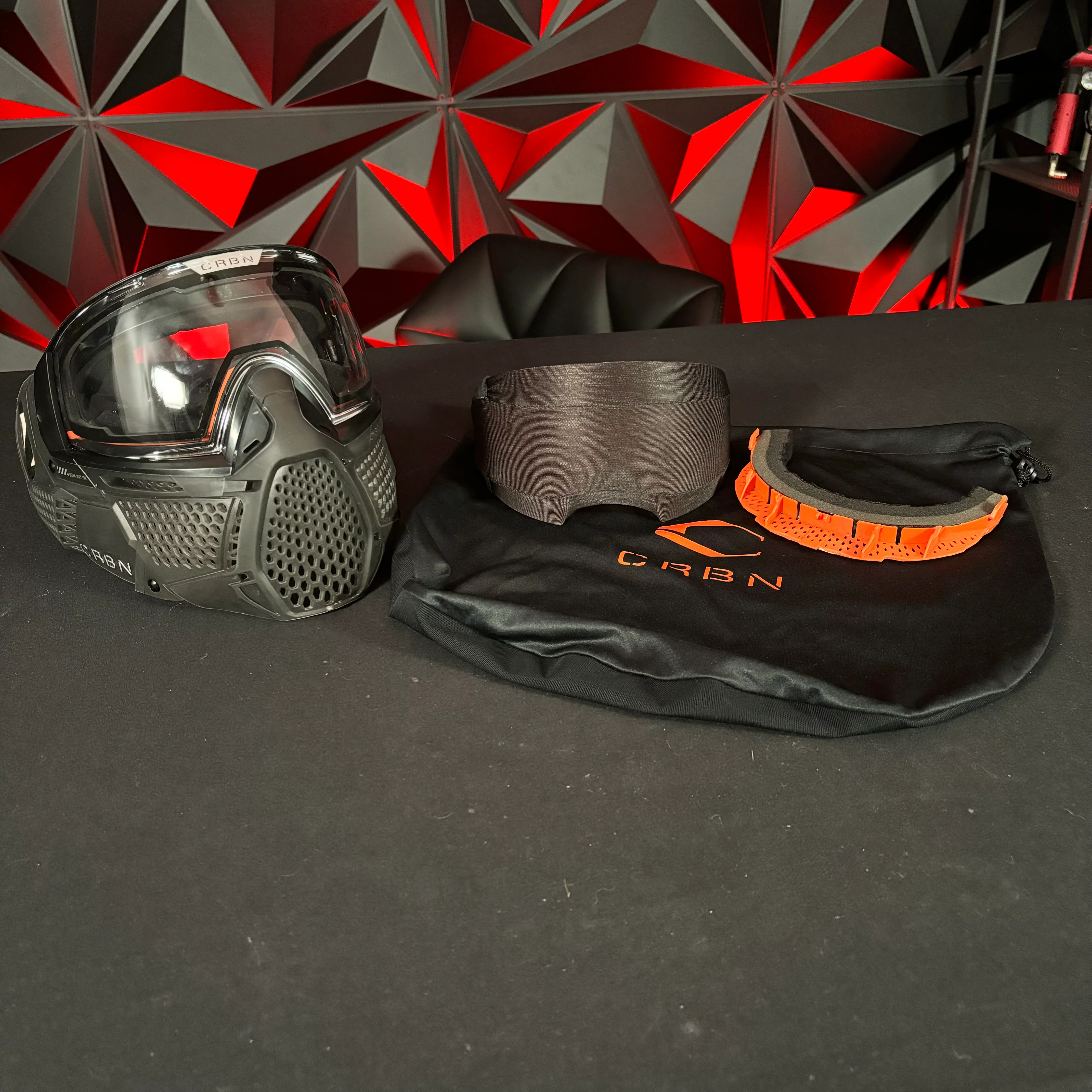 Used Carbon Zero Pro Paintball Mask - More Coverage - Smoke - Image 7