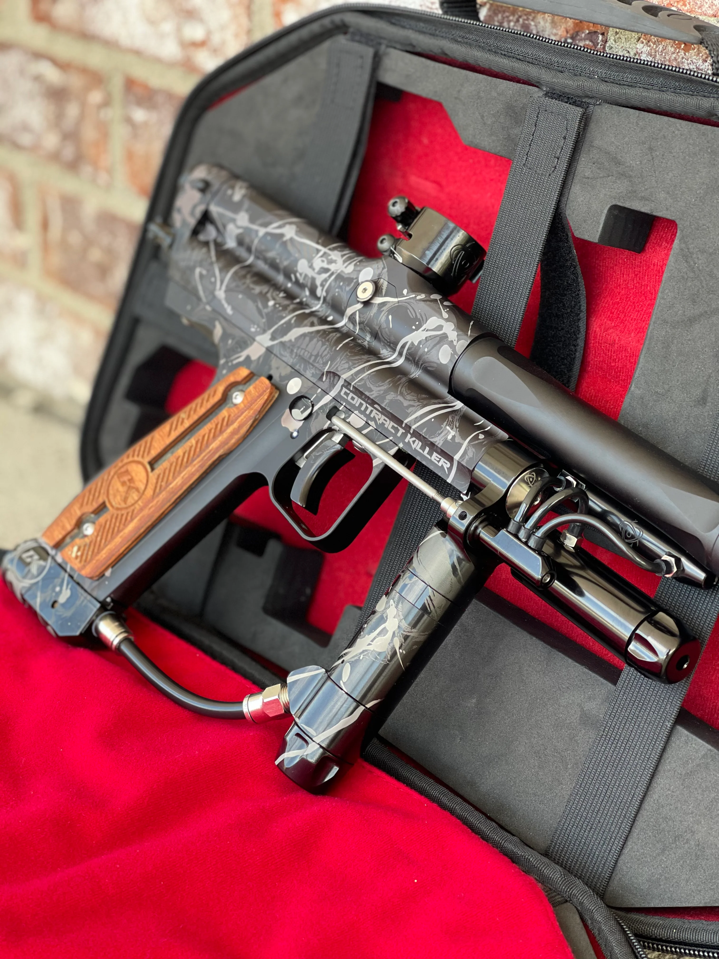 Used CK Inception Autococker Retro Series Paintball Marker - Dripping Skulls - Image 2