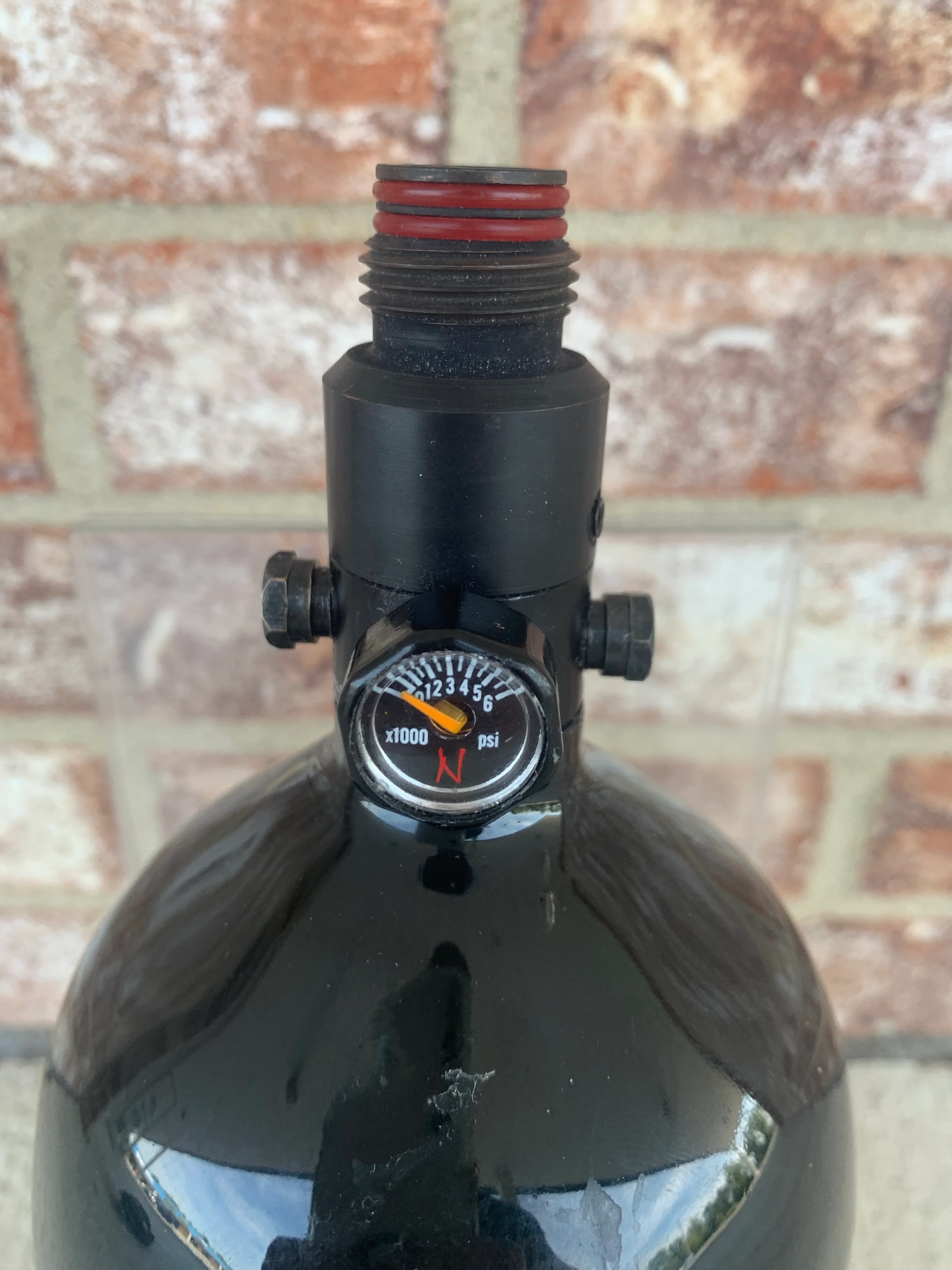 Used Crossfire Paintball Air Tank w/ Exalt Tank Grip- 68/4500 - Image 2