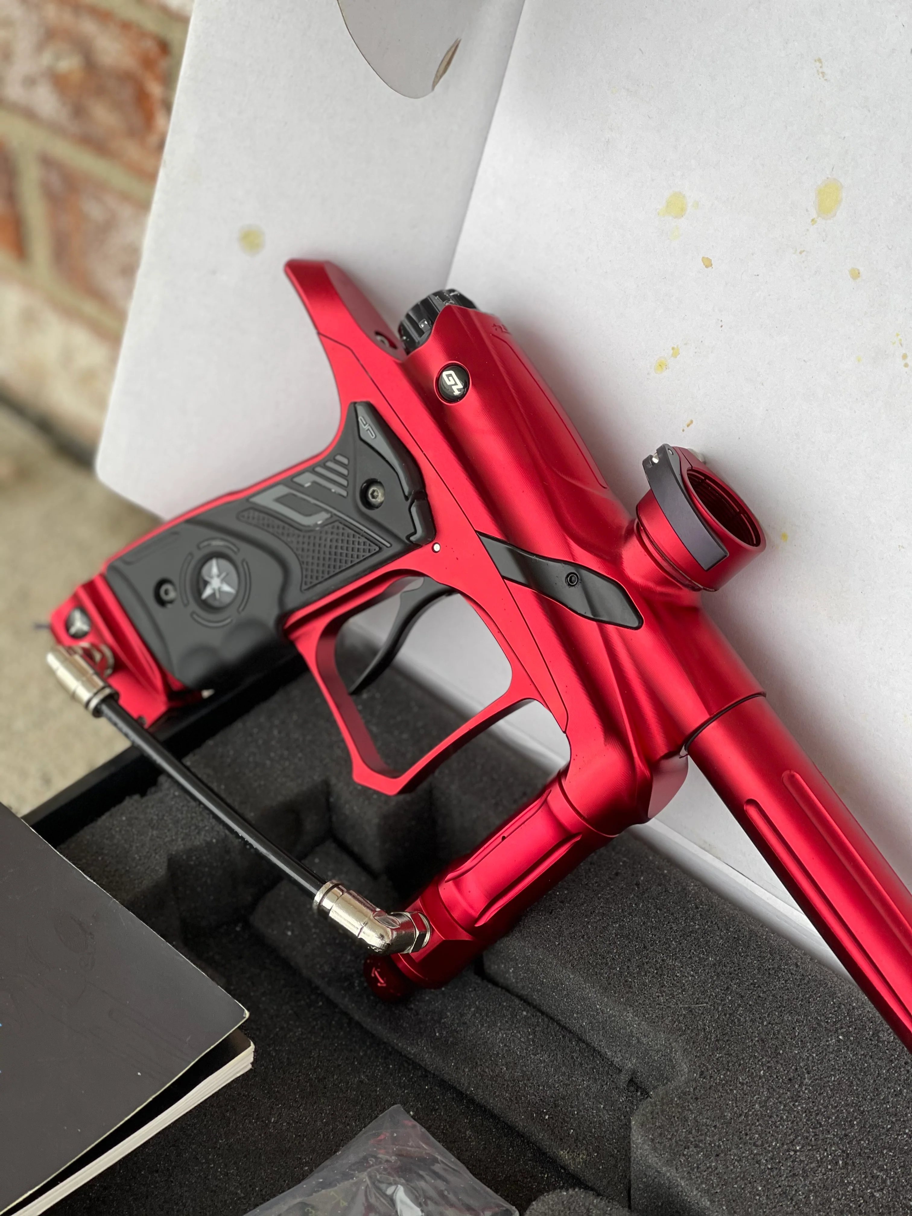 Used Dangerous Power G4 Paintball Gun - Red - Image 2