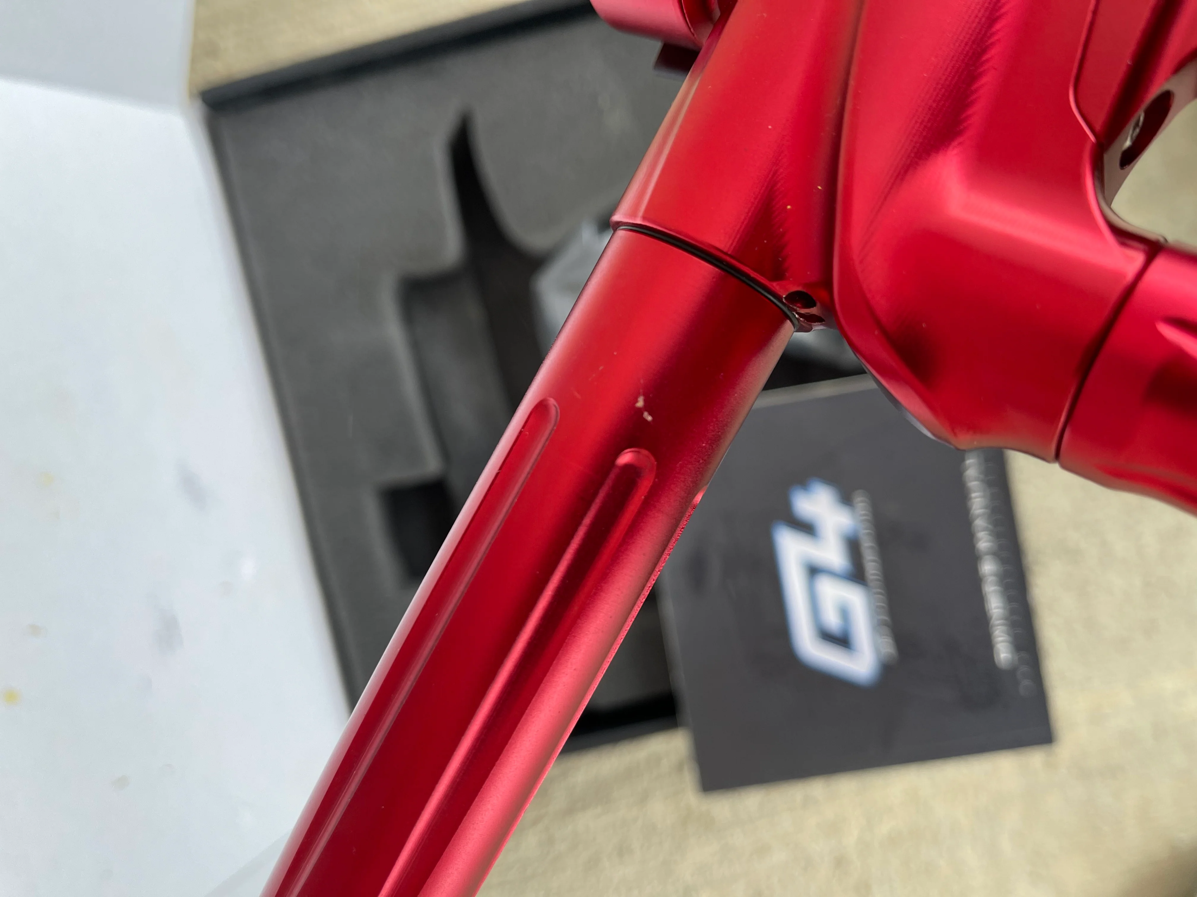 Used Dangerous Power G4 Paintball Gun - Red - Image 7