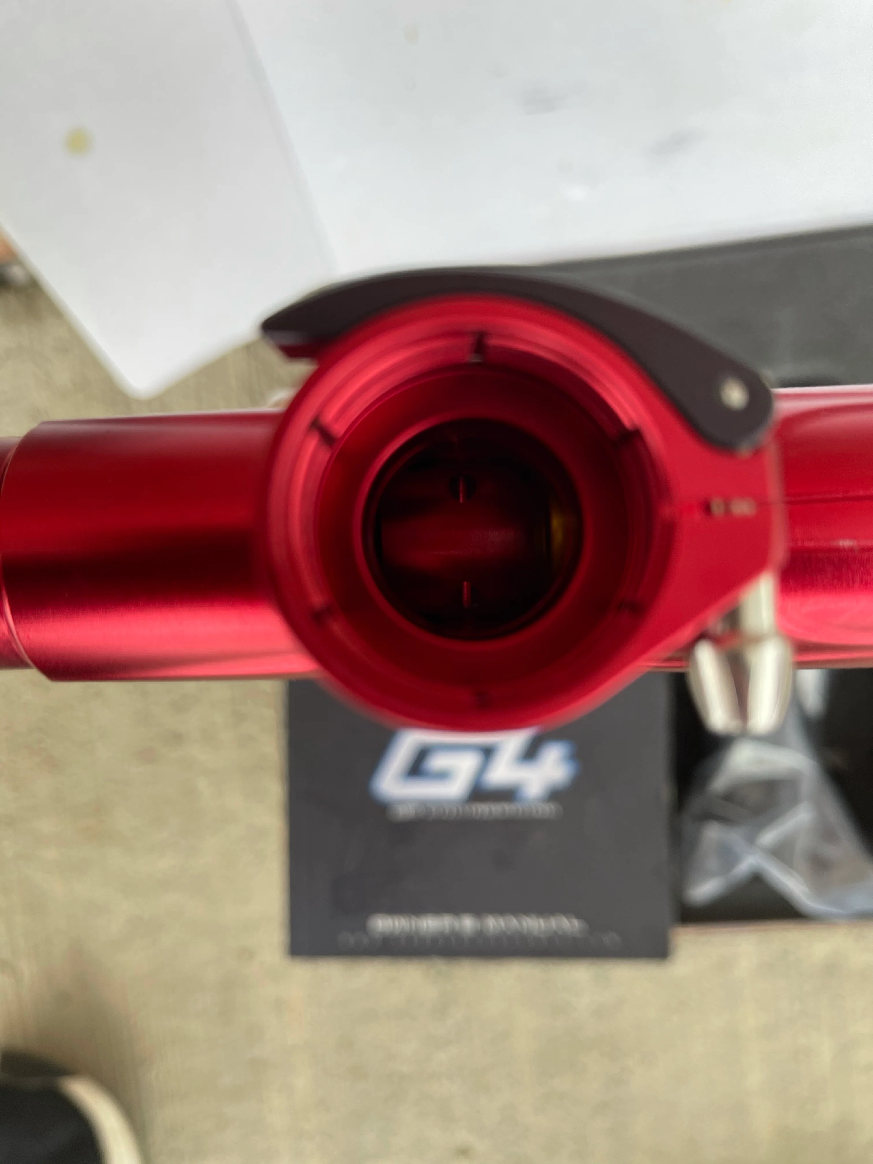 Used Dangerous Power G4 Paintball Gun - Red - Image 8