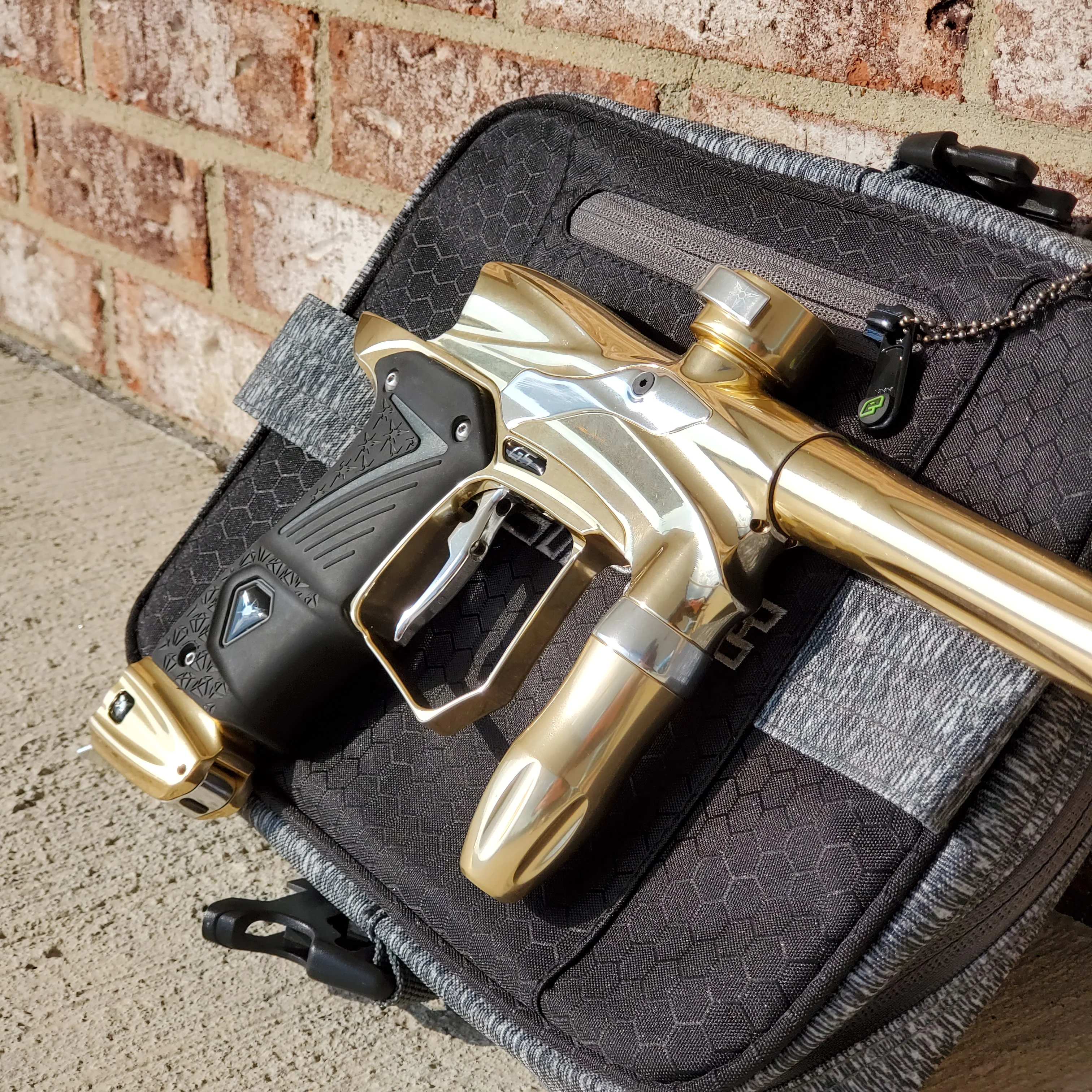 Used Dangerous Power G5 Paintball Gun - Gold / Silver - Image 2