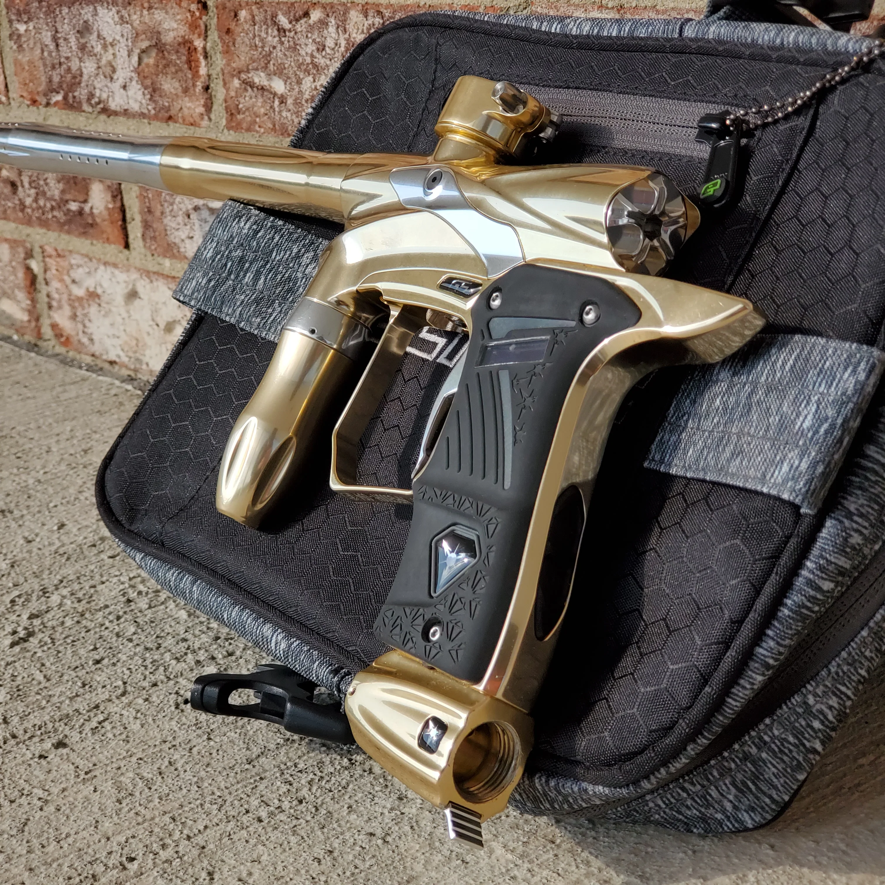 Used Dangerous Power G5 Paintball Gun - Gold / Silver - Image 3