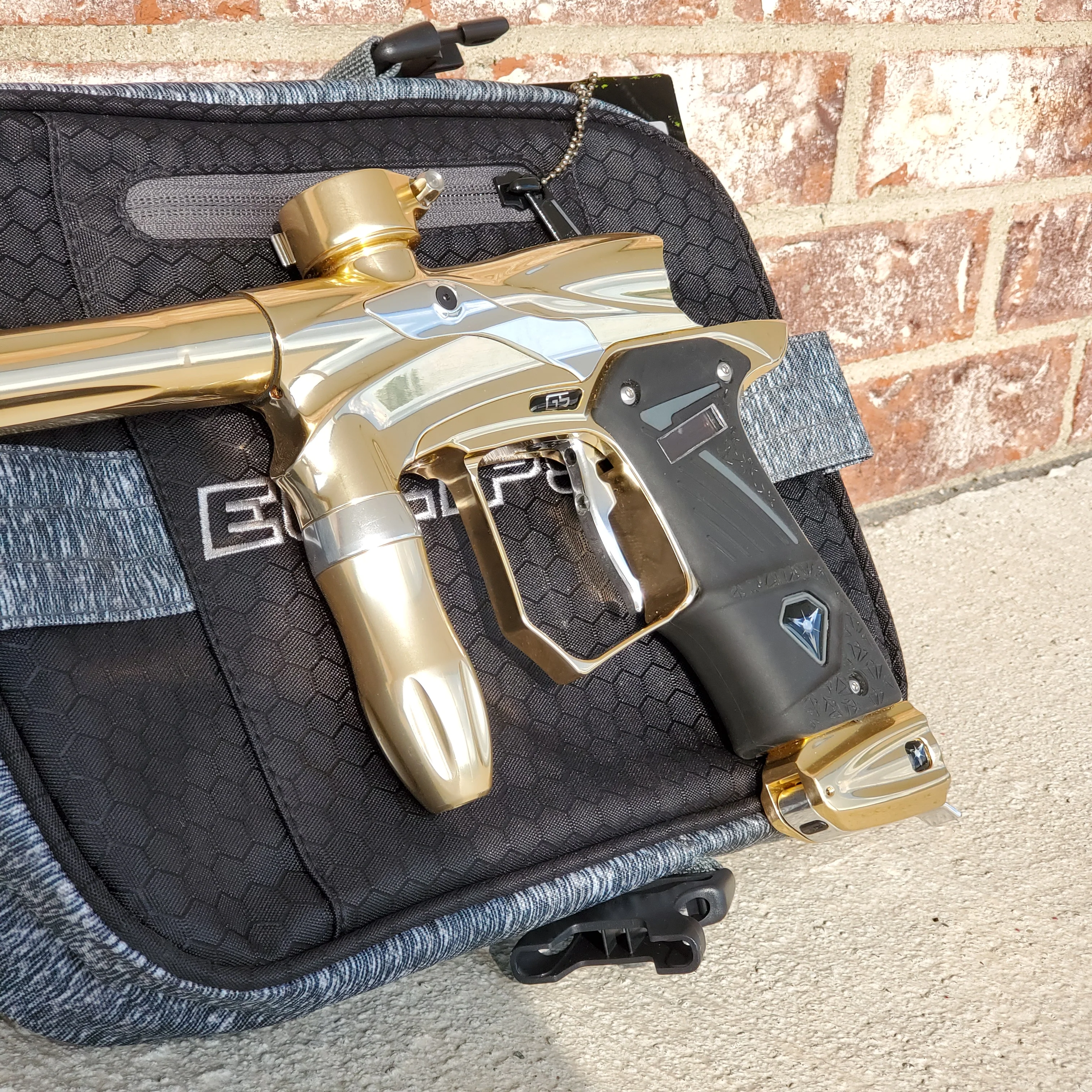 Used Dangerous Power G5 Paintball Gun - Gold / Silver - Image 4