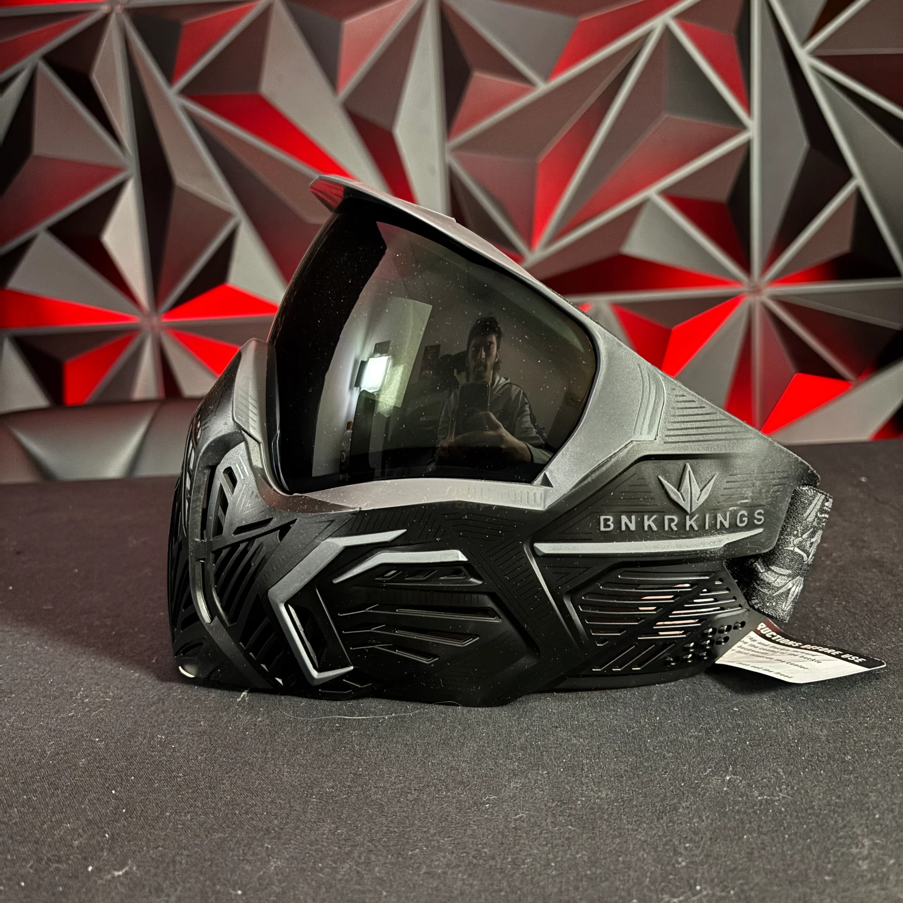 "Used" Display Model Virtue/Bunkerkings Vio/CMD Mask - Black Ninja - Image 5