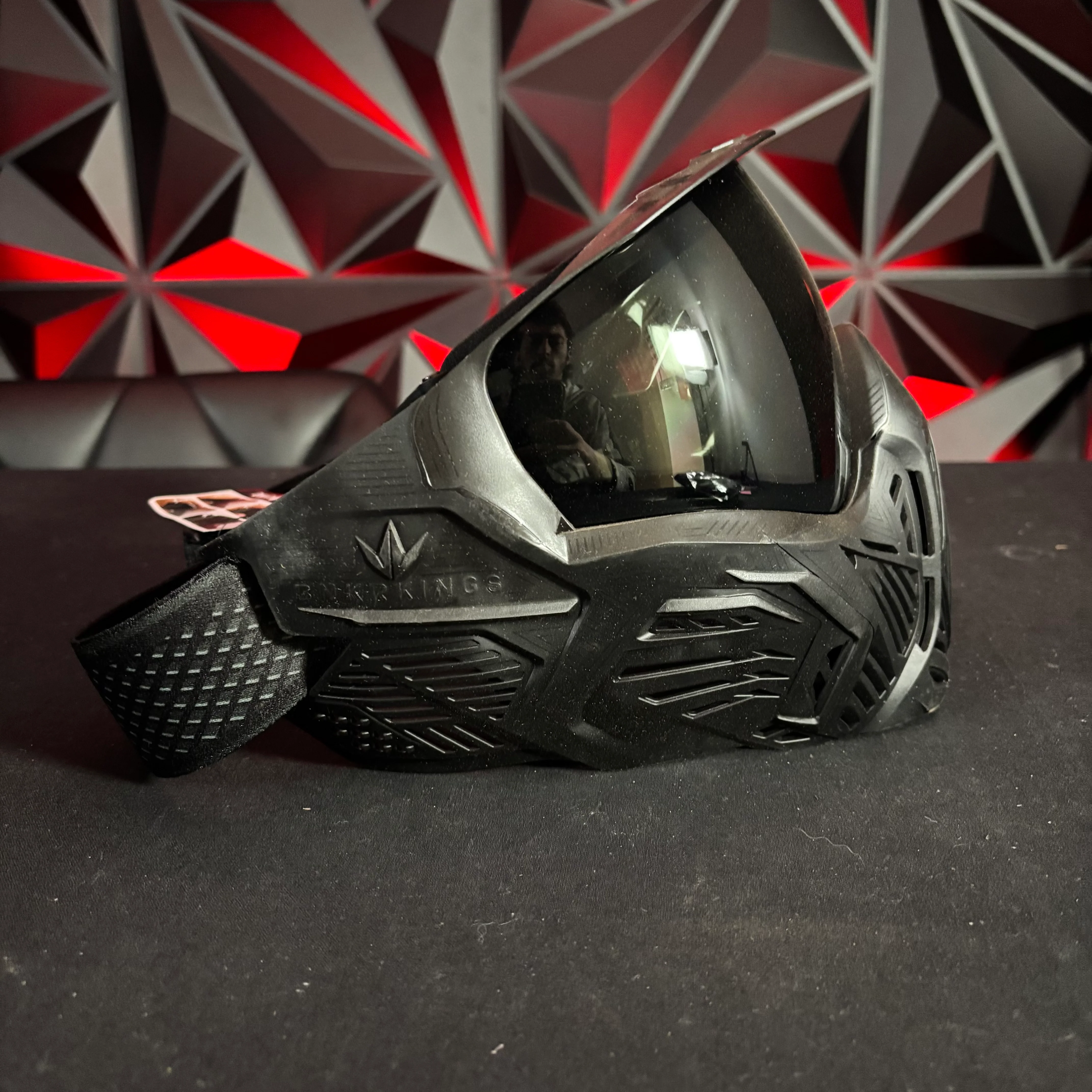"Used" Display Model Virtue/Bunkerkings Vio/CMD Mask - Pitch Black - Image 2