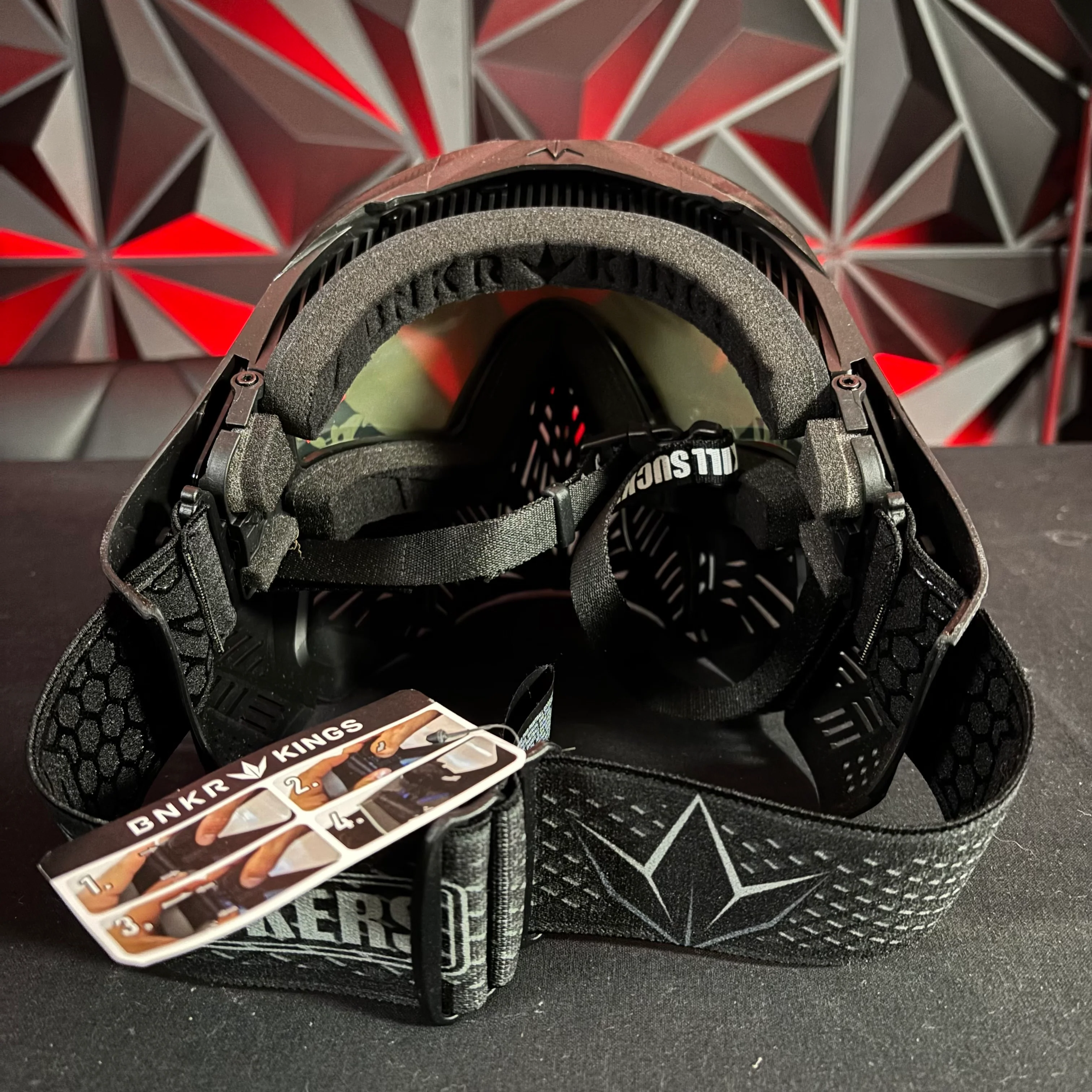 "Used" Display Model Virtue/Bunkerkings Vio/CMD Mask - Pitch Black - Image 3