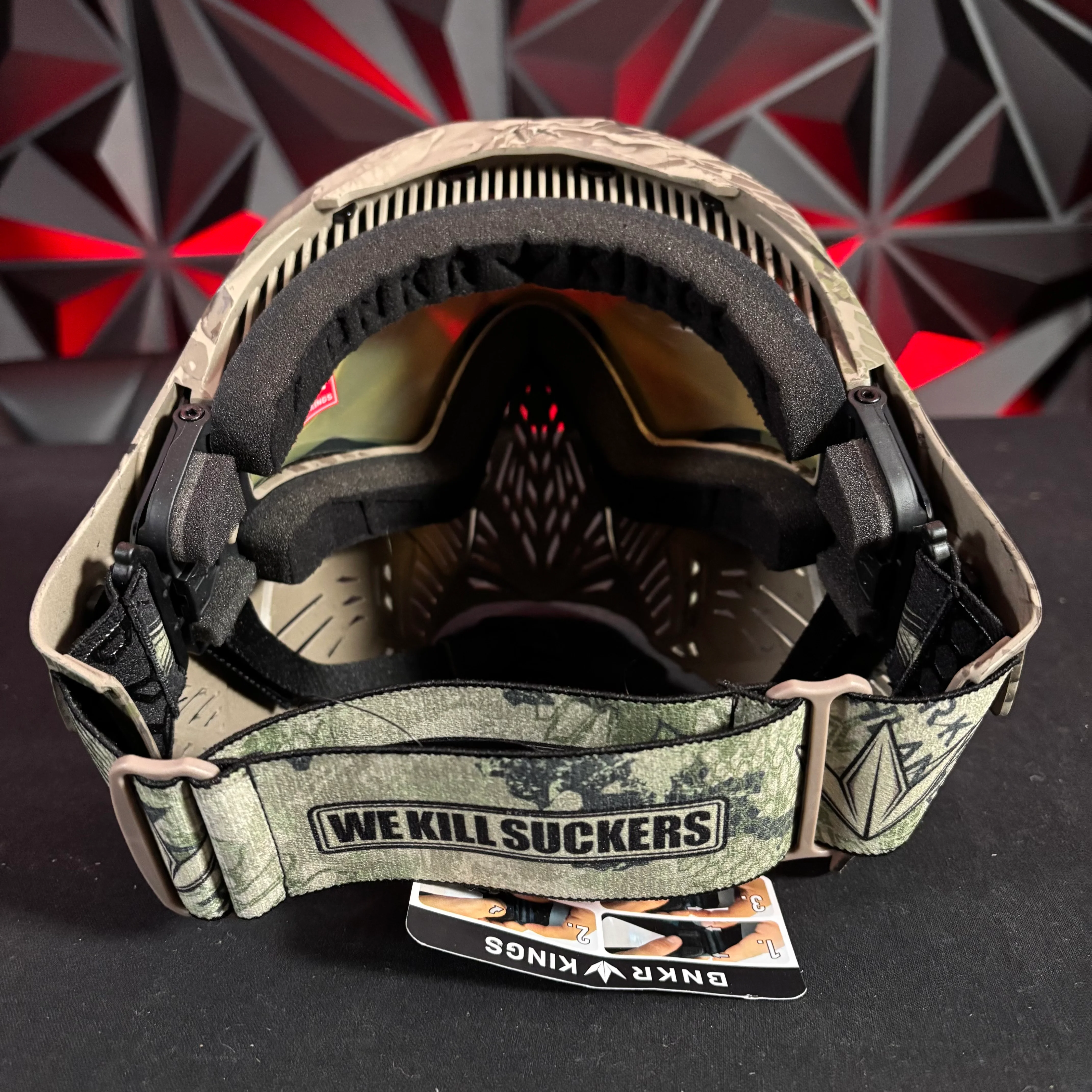 "Used" Display Model Virtue/Bunkerkings Vio/CMD Mask - Highlander Camo - Image 3