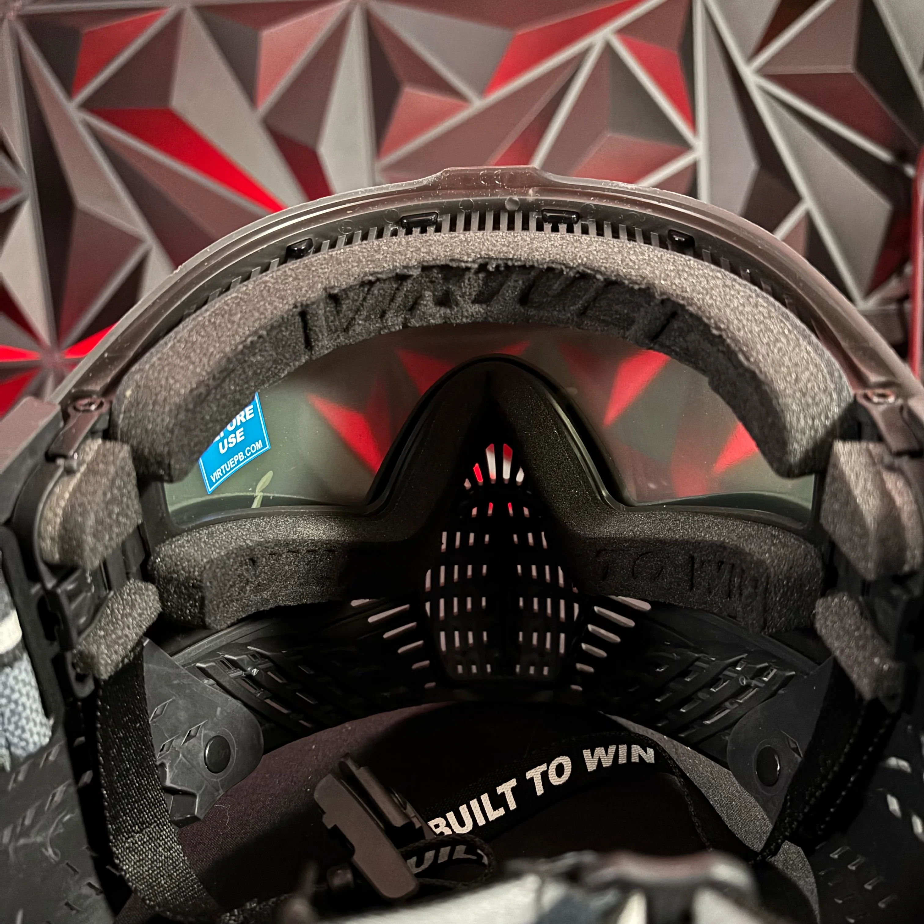 Used *Display* Virtue Vio X6 Paintball Mask - Black Storm - Image 4