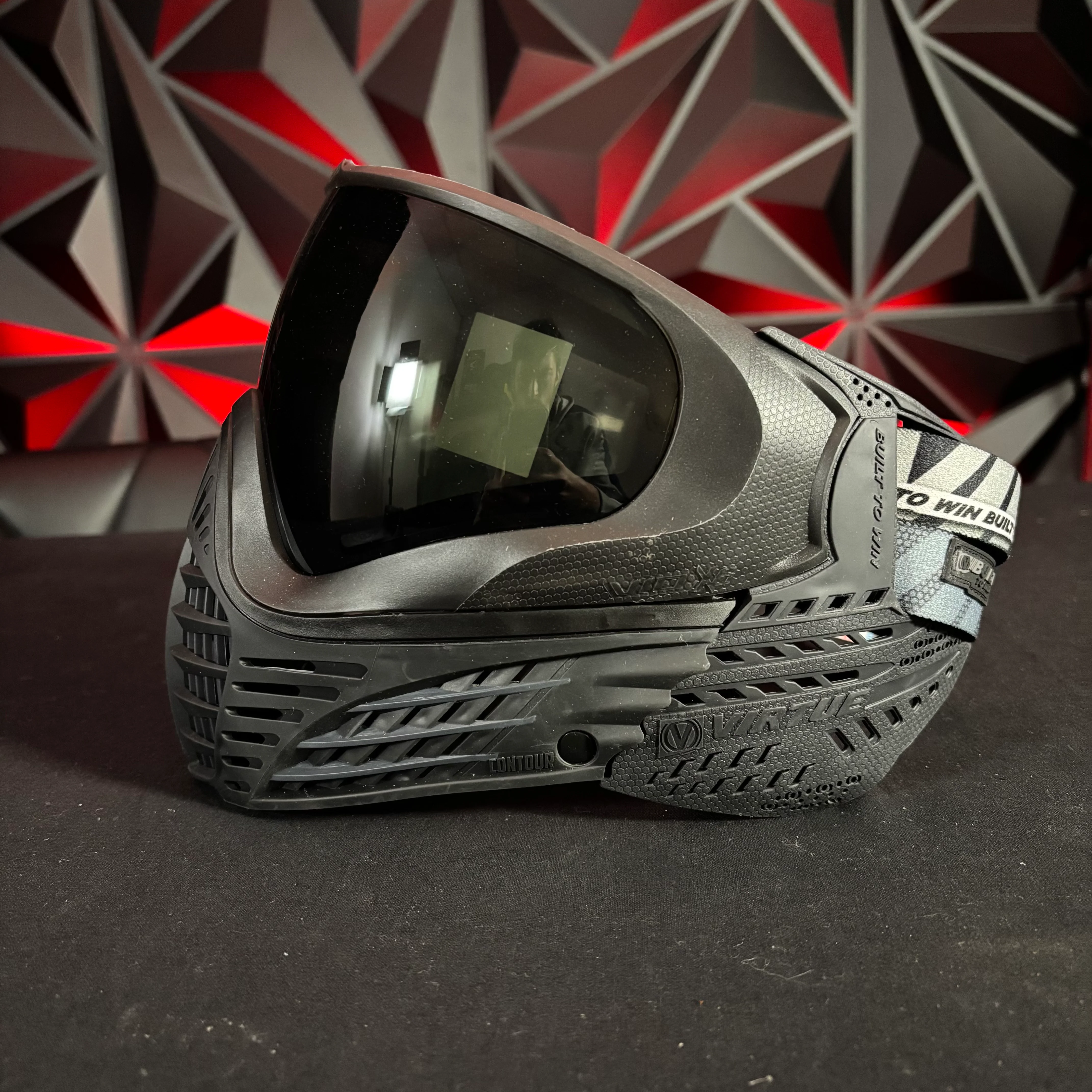 Used *Display* Virtue Vio X6 Paintball Mask - Black Storm - Image 5