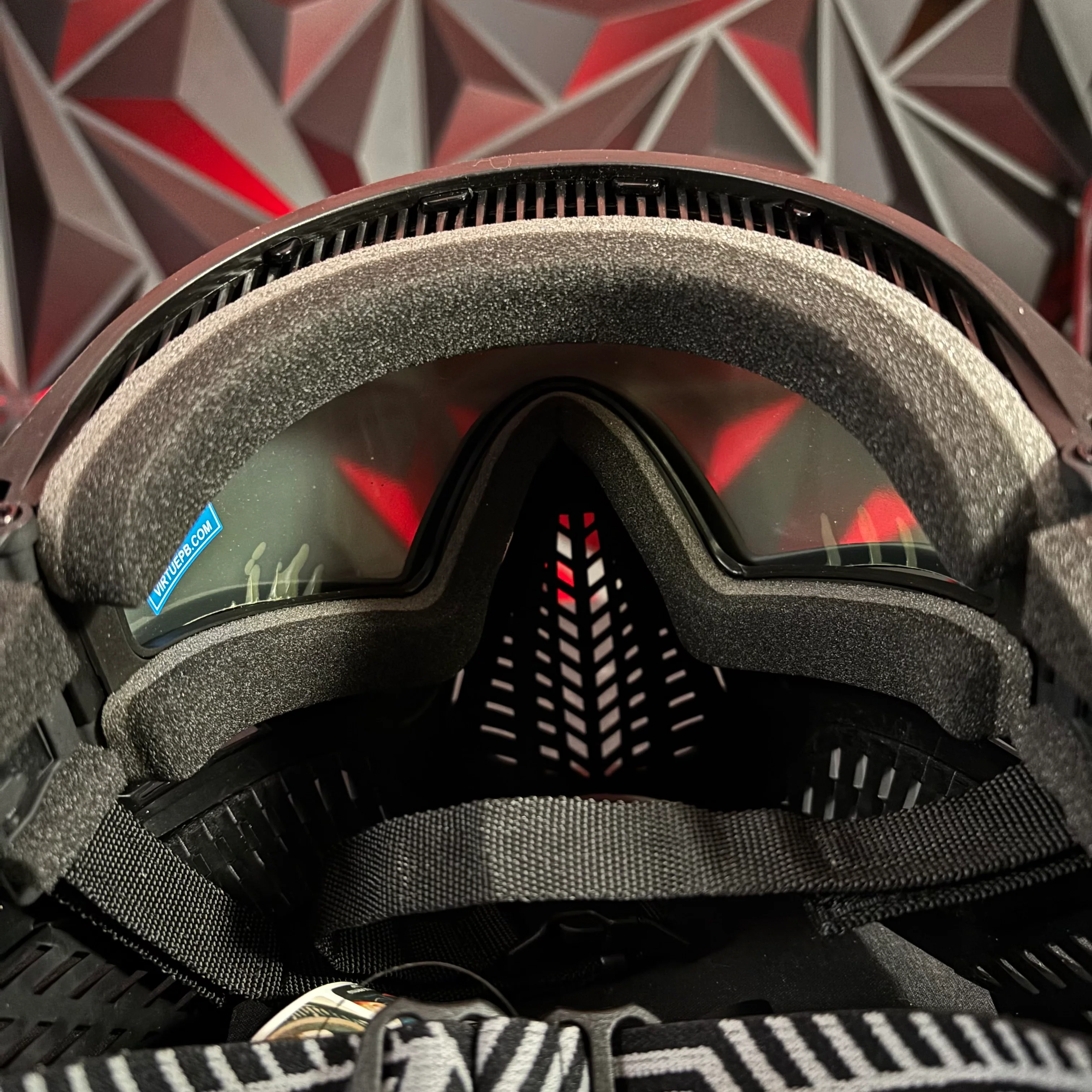 Used *Display* Virtue Vio Ascend Paintball Mask - Red Skull LE - Image 3