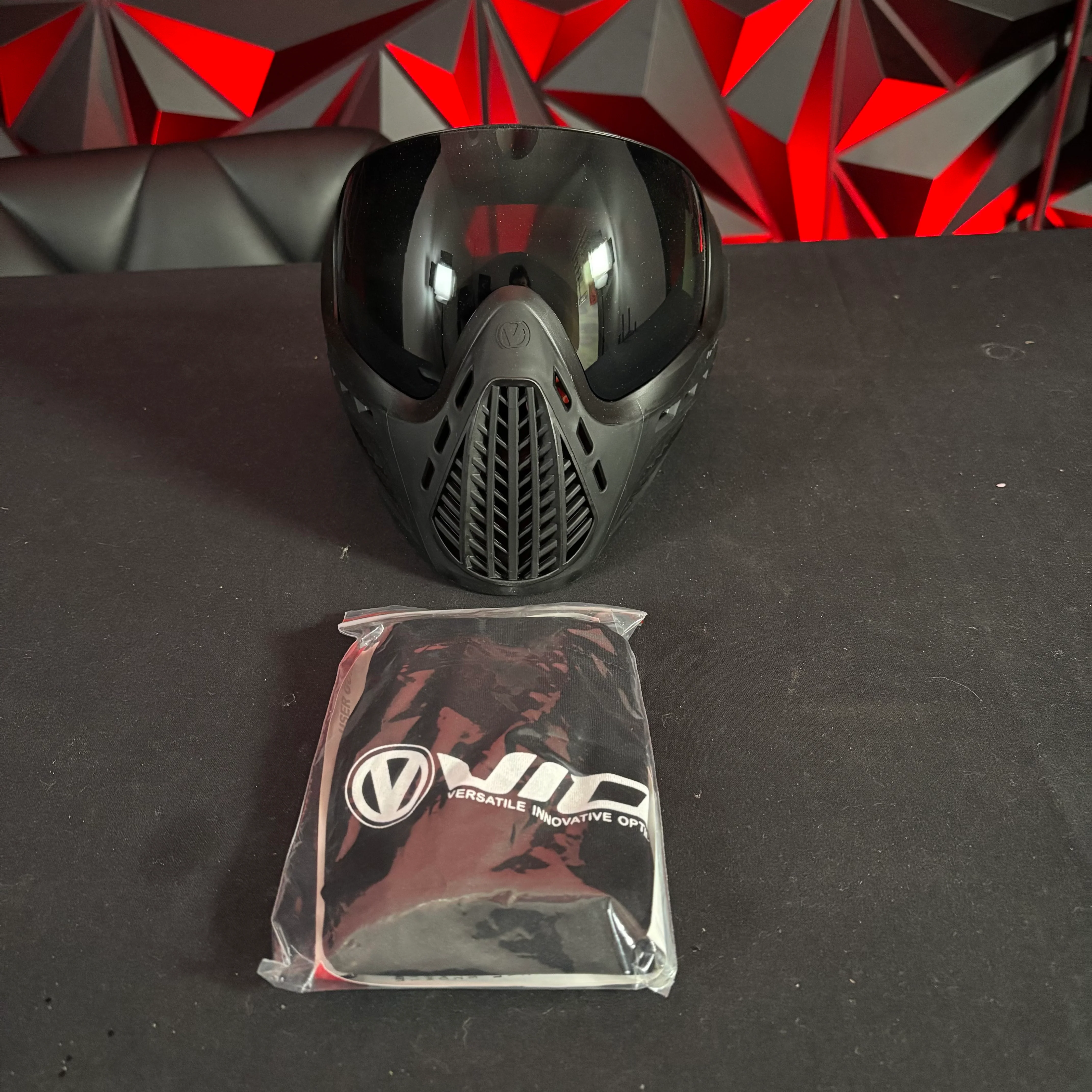 Used *Display* Virtue Vio Ascend Paintball Mask - Black Storm