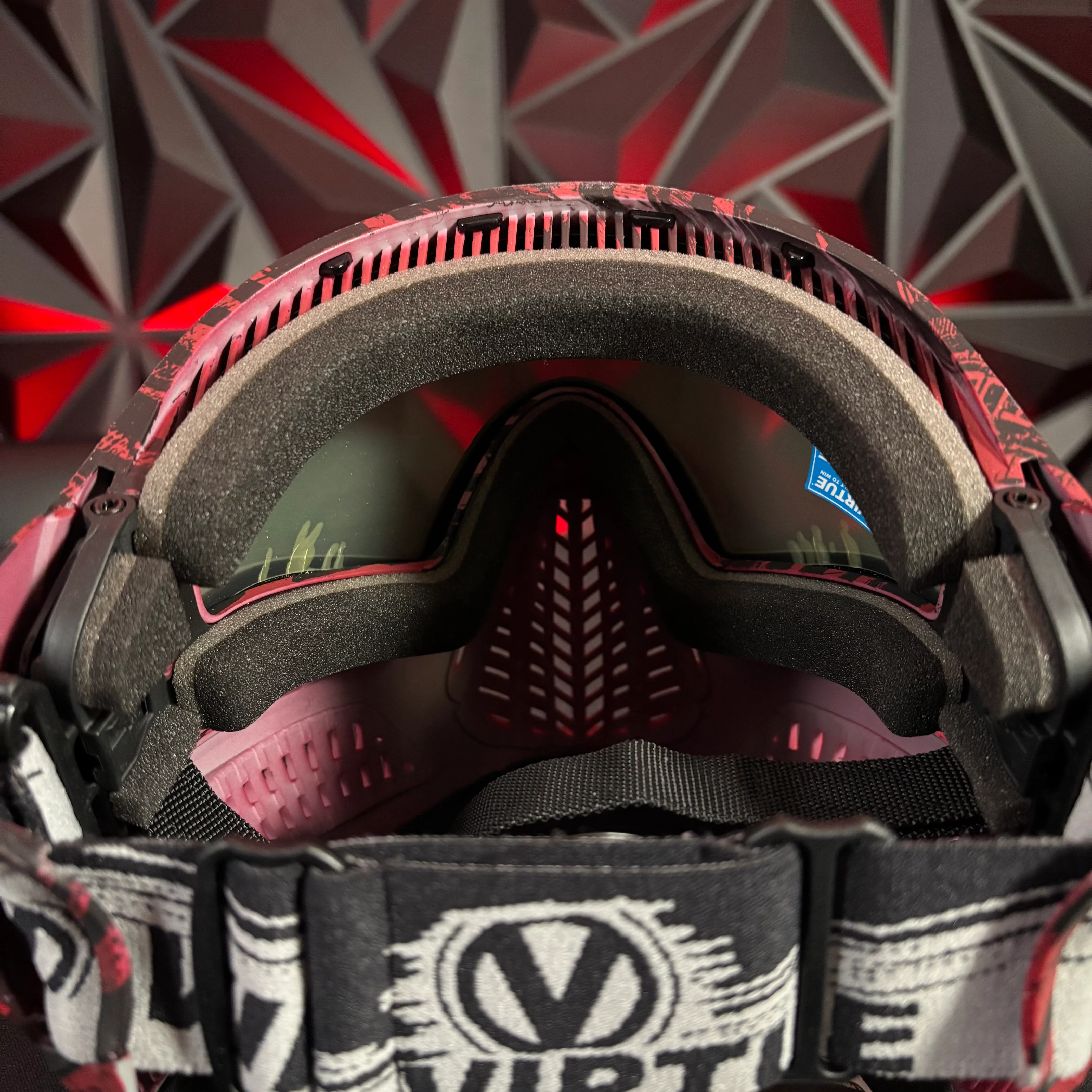 Used *Display* Virtue Vio Ascend Paintball Mask - Graphic Red - Image 4