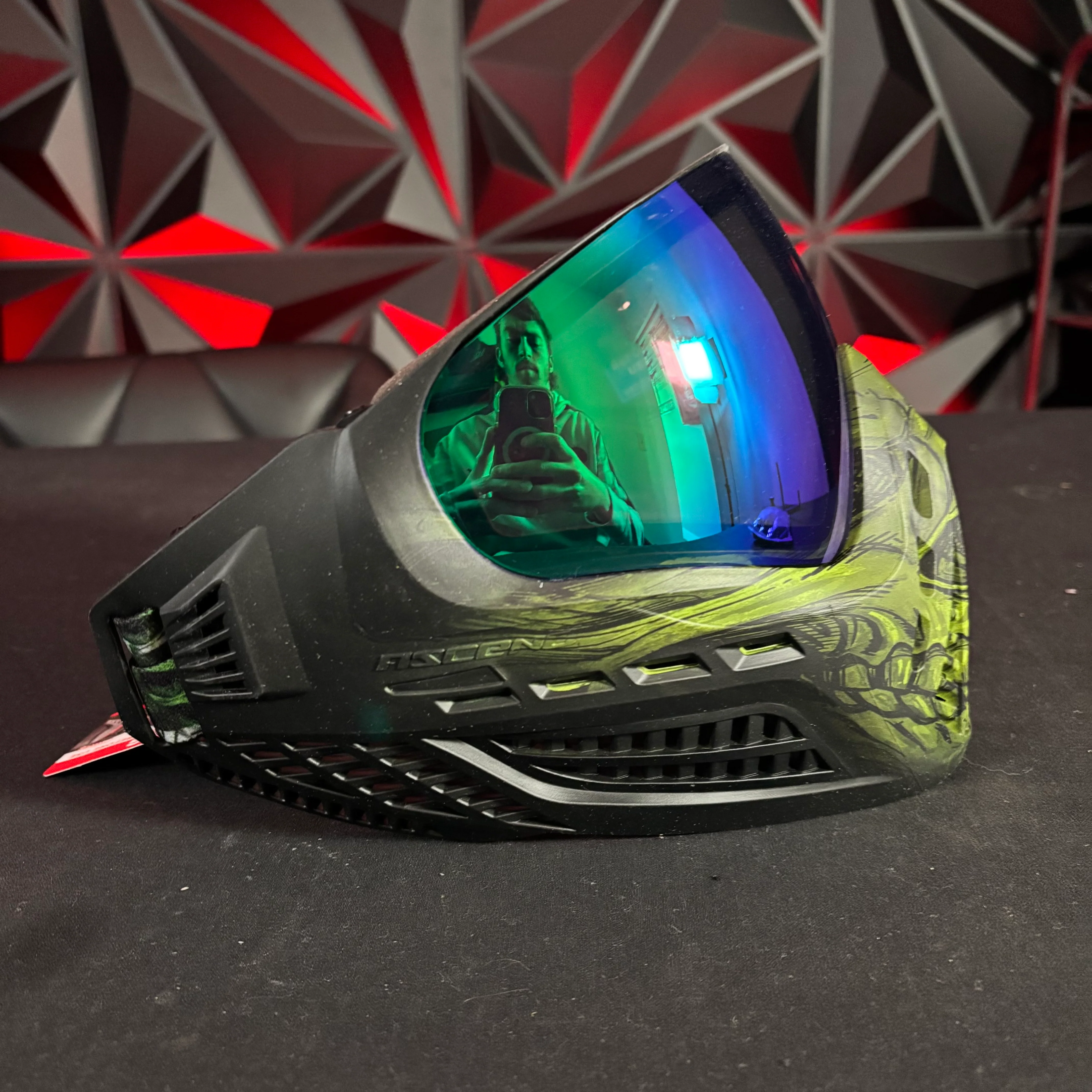 Used *Display* Virtue Vio Ascend Paintball Mask - Acid Skull - Image 2
