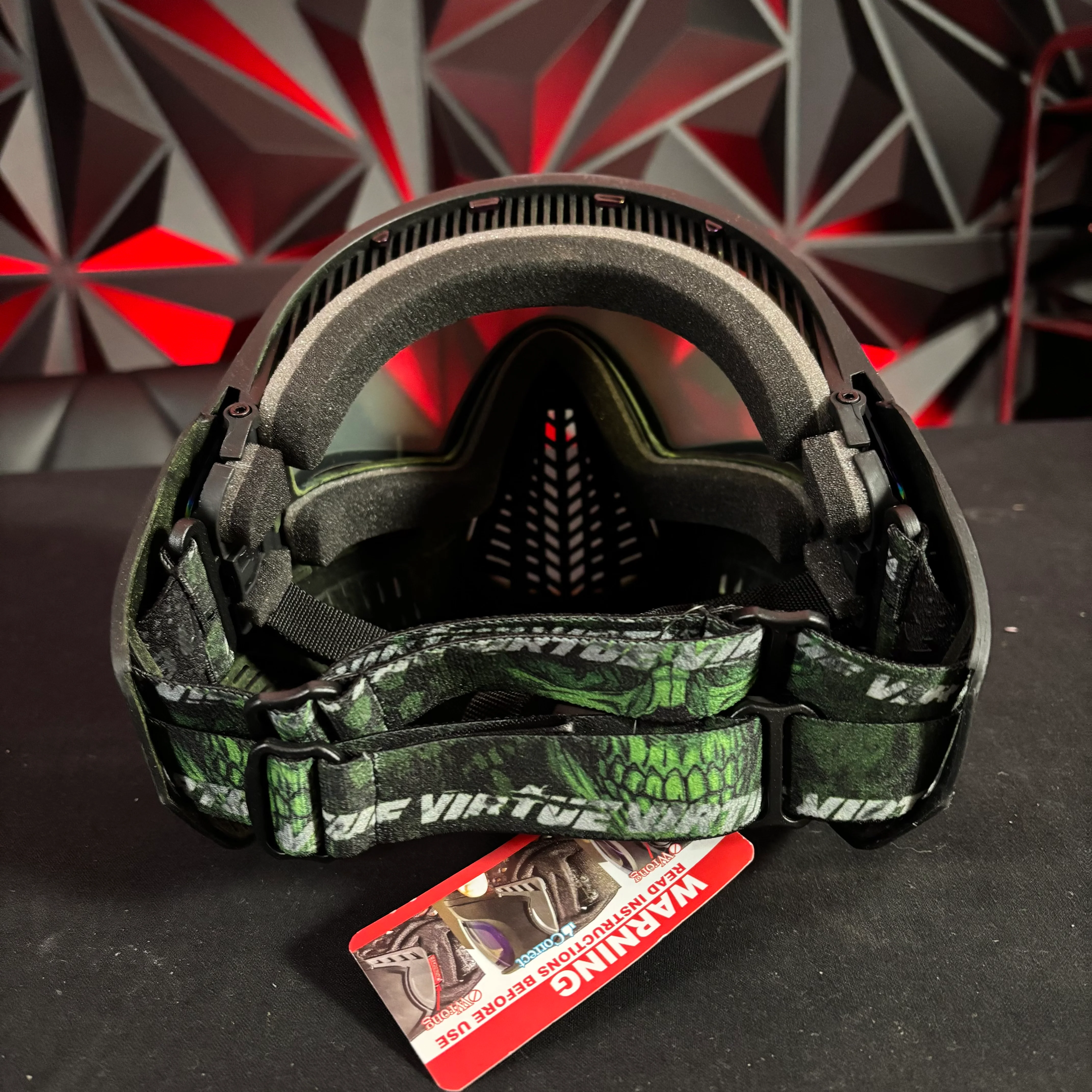 Used *Display* Virtue Vio Ascend Paintball Mask - Acid Skull - Image 3
