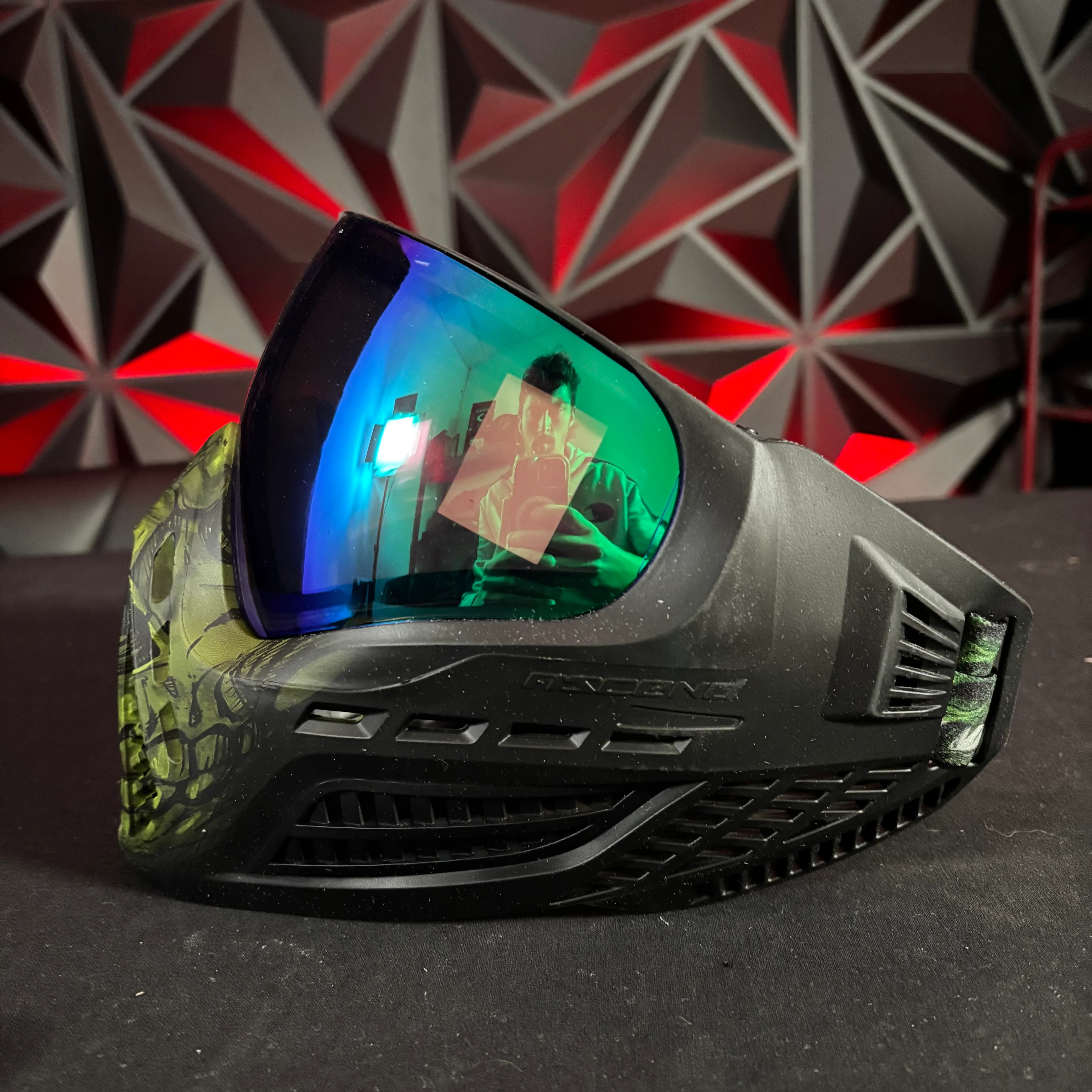 Used *Display* Virtue Vio Ascend Paintball Mask - Acid Skull - Image 5
