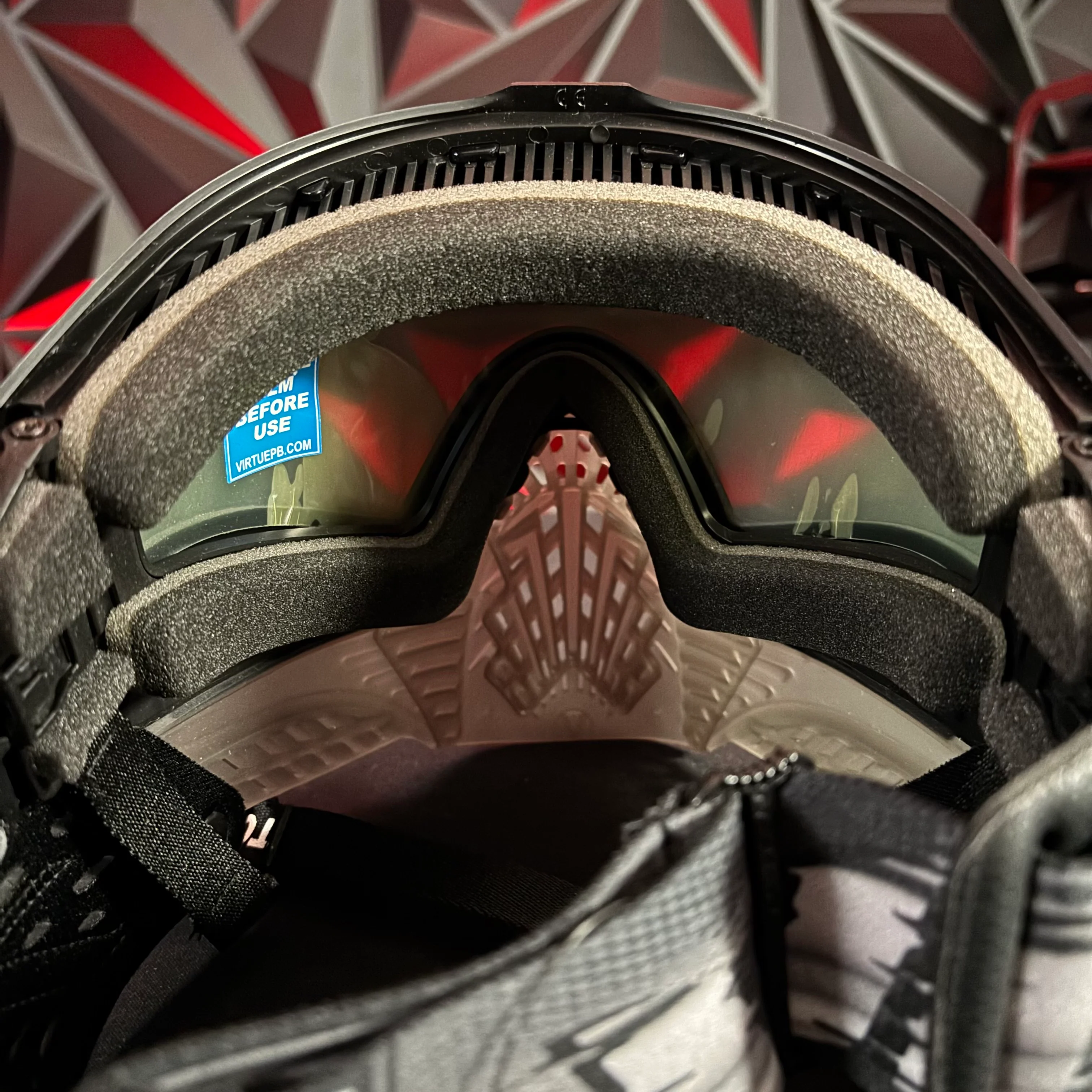 Used *Display* Virtue Vio Extend XS 2 Paintball Mask - Clear - Image 4