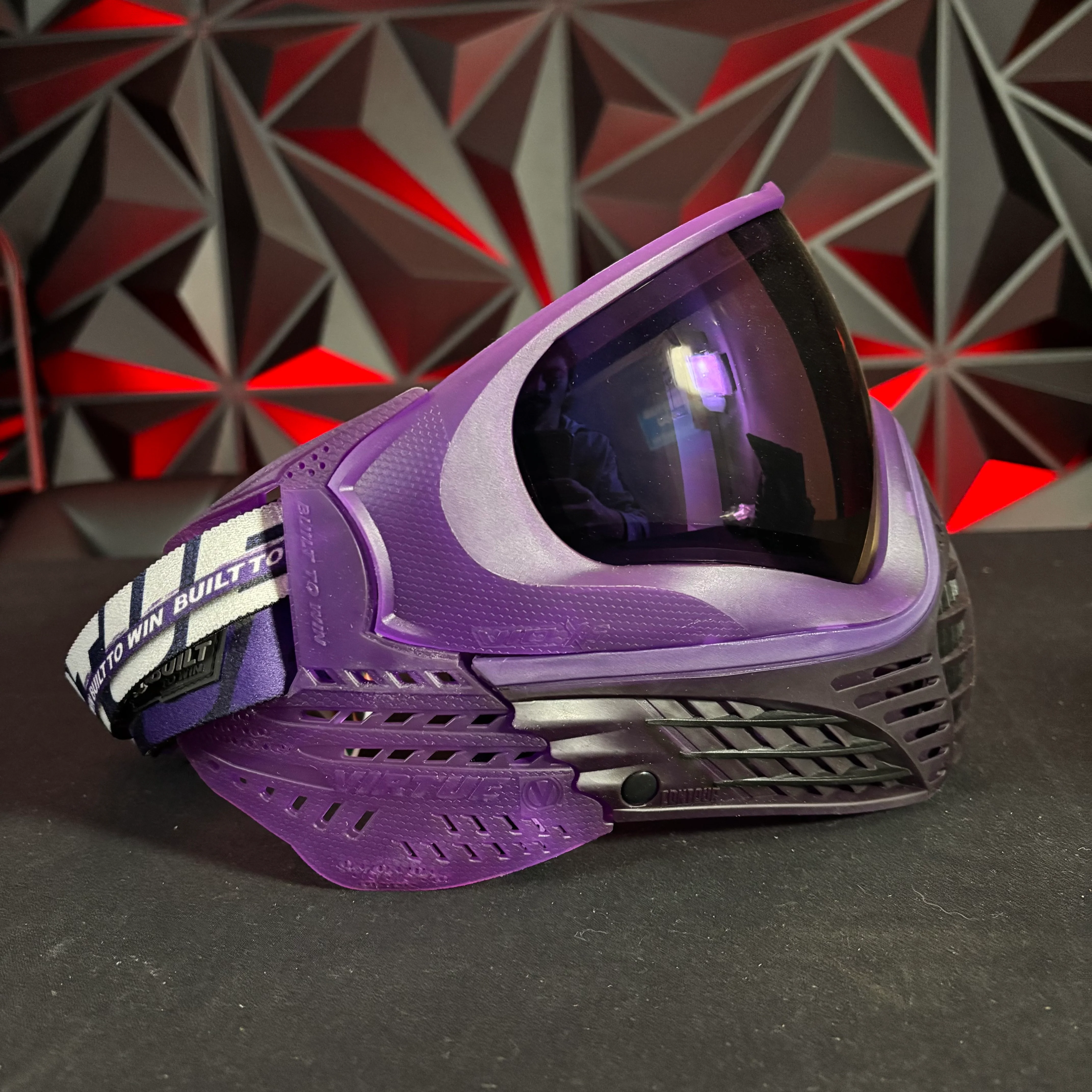 Used *Display* Virtue Vio X6 Paintball Mask - Purple Storm - Image 2