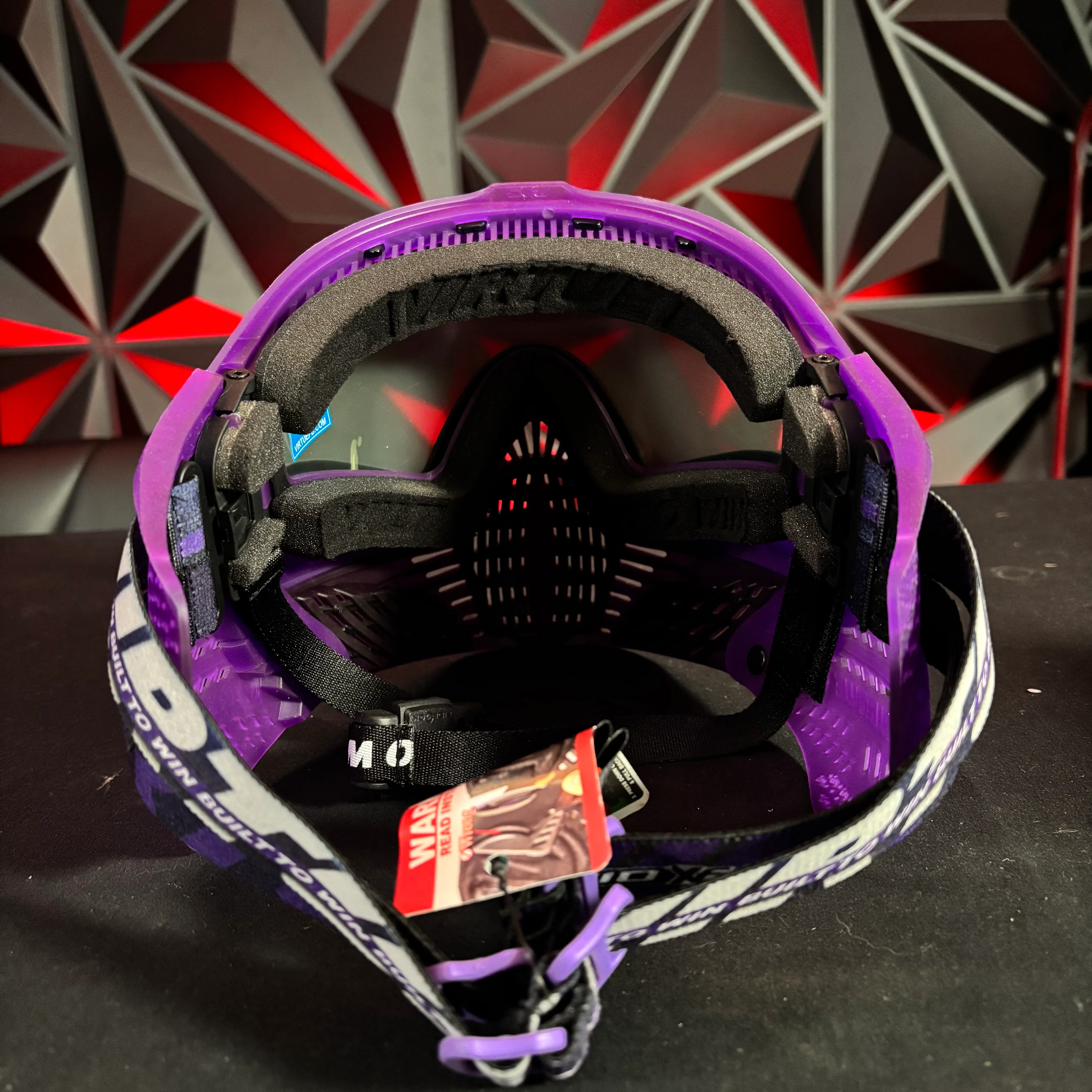 Used *Display* Virtue Vio X6 Paintball Mask - Purple Storm - Image 3
