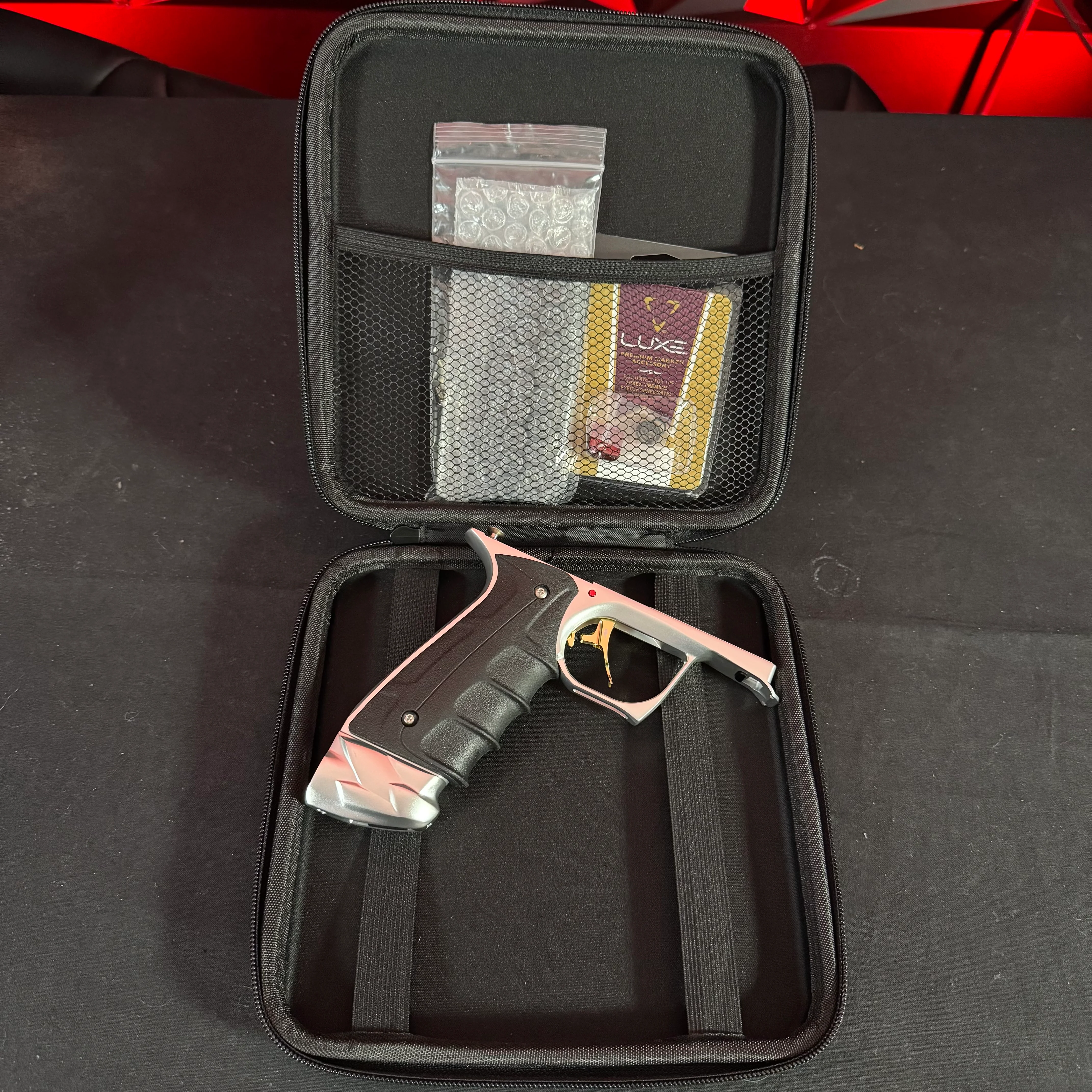 Used Adrenaline Luxe IDOL Paintball Gun - Silver/Gold w/Matching Mech Frame & Turbo Valve - Image 8