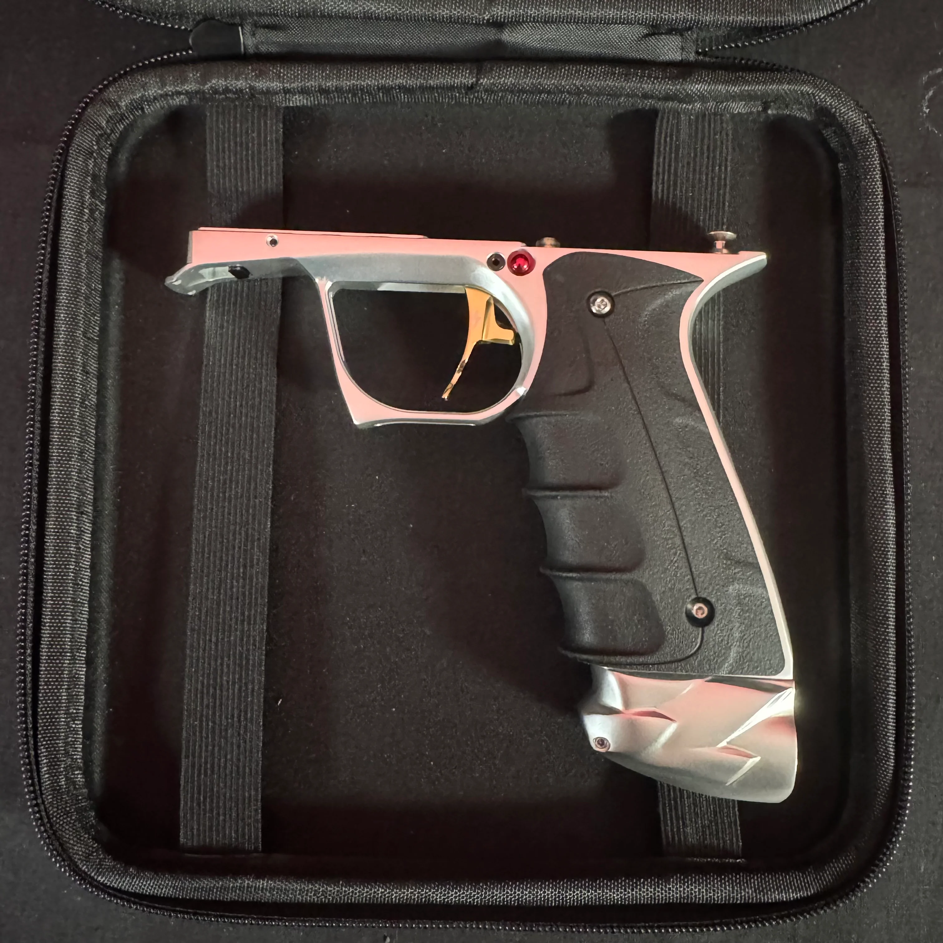 Used Adrenaline Luxe IDOL Paintball Gun - Silver/Gold w/Matching Mech Frame & Turbo Valve - Image 9