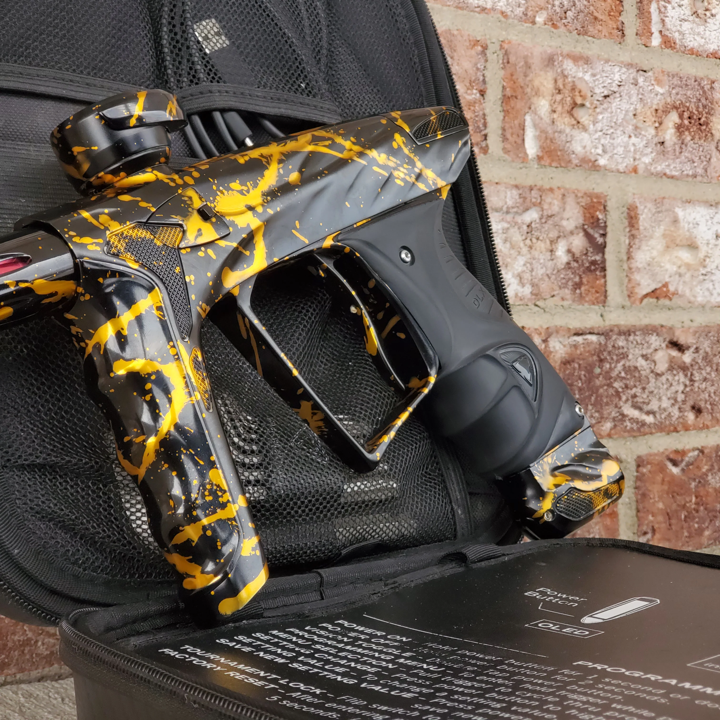Used DLX HK Army A51 Luxe X Paintball Gun - Black / Gold - Image 4