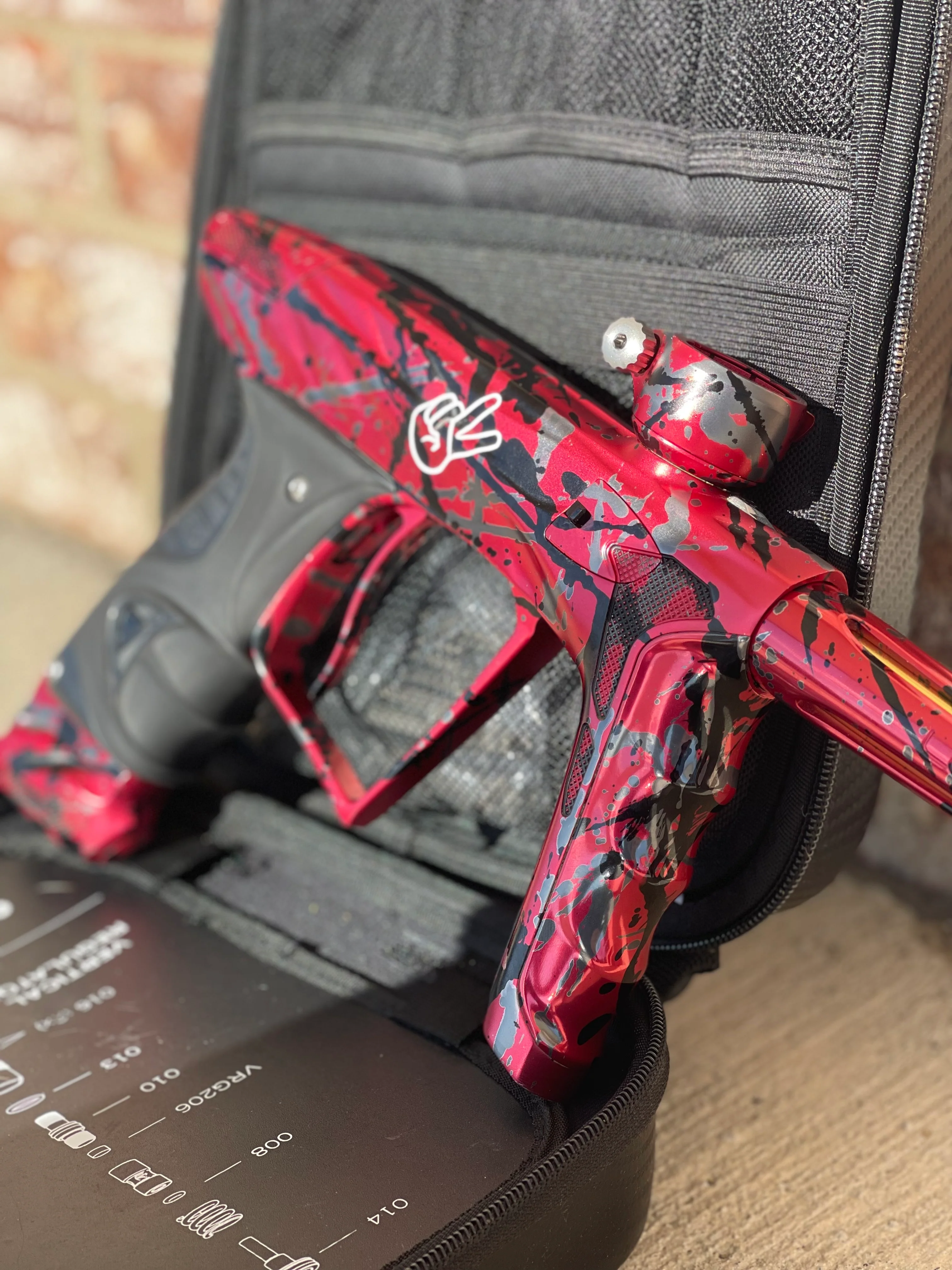 Used DLX HK Army A51 Luxe X Paintball Gun - Red Splash - Image 2