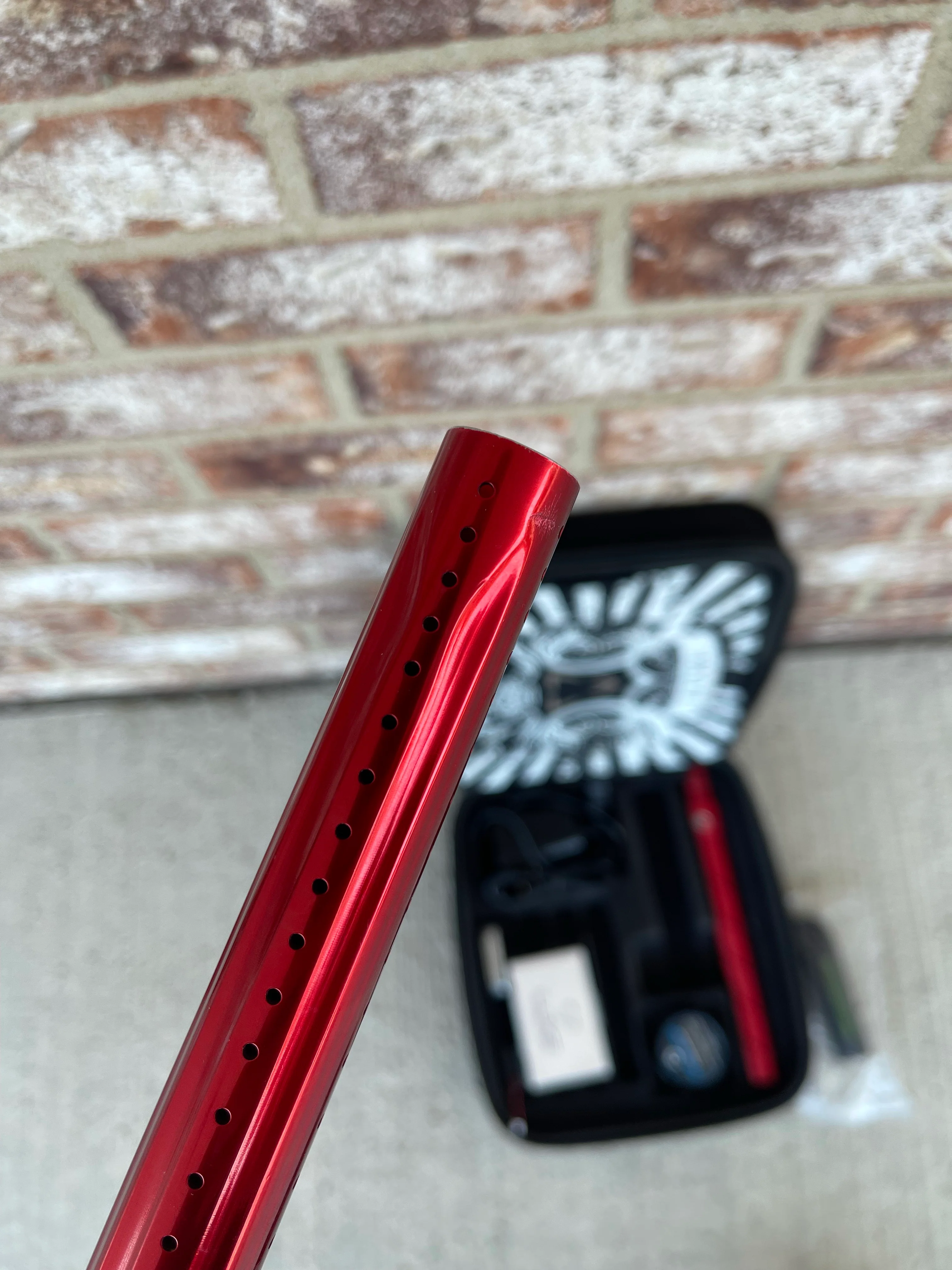Used DLX Luxe 2.0 Oled Paintball Gun - Gloss Red / Dust Grey - Image 7